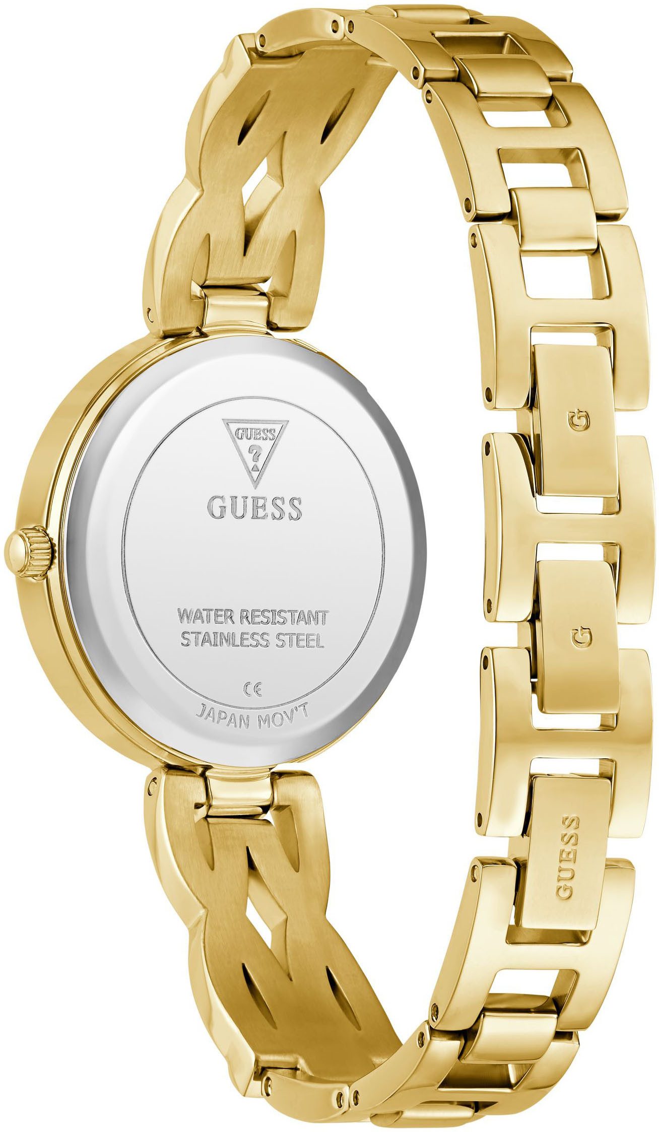 Guess Quarzuhr CORAL GW0868L2, Armbanduhr, Damenuhr, Edelstahlarmband