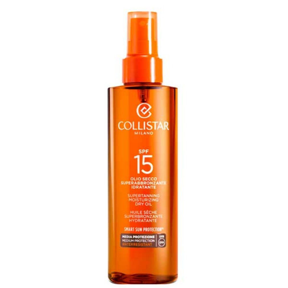 COLLISTAR Sonnenschutzcreme Super Tanning Dry Oil Water Resistant Spf15 200ml