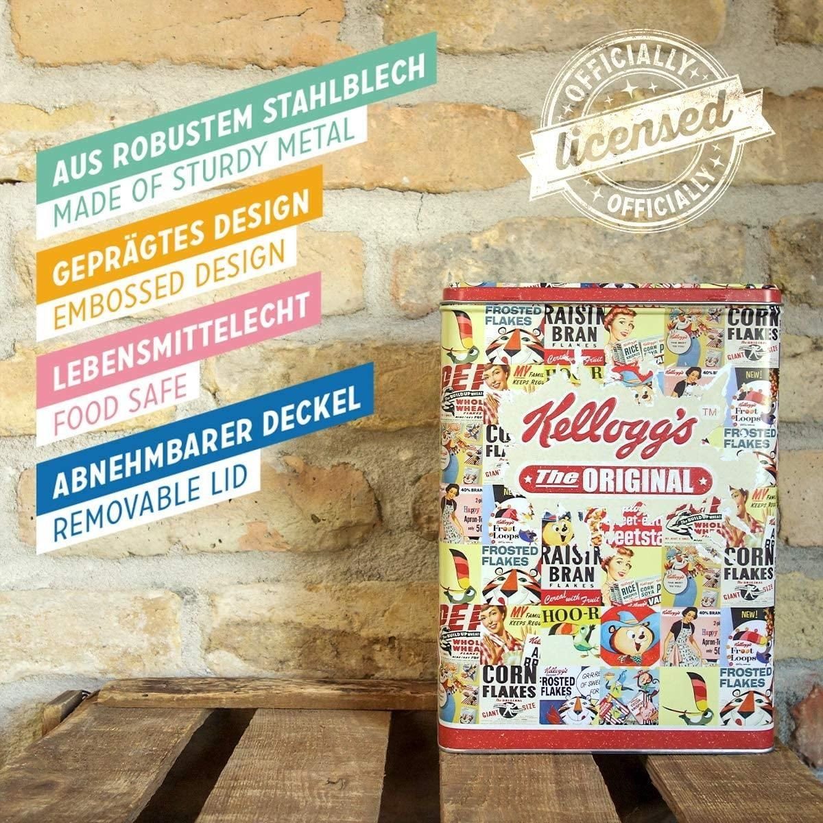 Kellogg's Kaffee-, Vorrats-, Blech-, Vorratsdose Nostalgic-Art Metall - Frischhaltedose