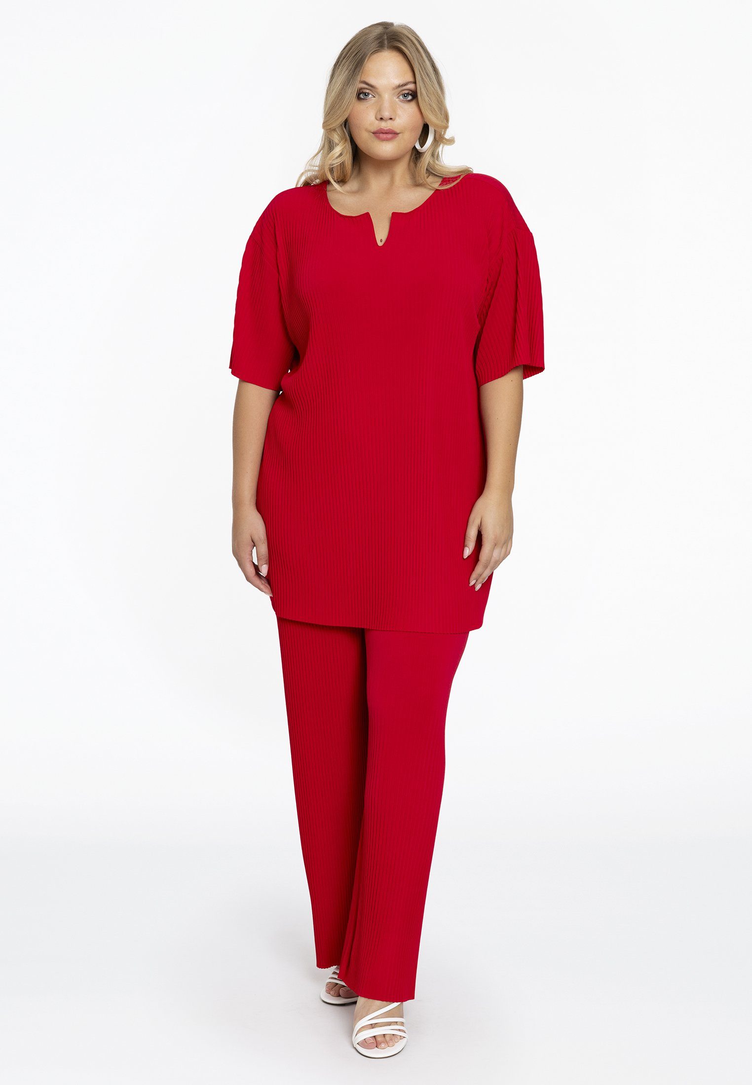 YOEK Bootcuthose Damen Hose Große Größen