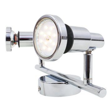 Briloner Leuchten LED Deckenspots 2992-028, LED wechselbar, Warmweiß, 2-flammig, Badezimmer, GU10, schwenkbar, IP44, chrom