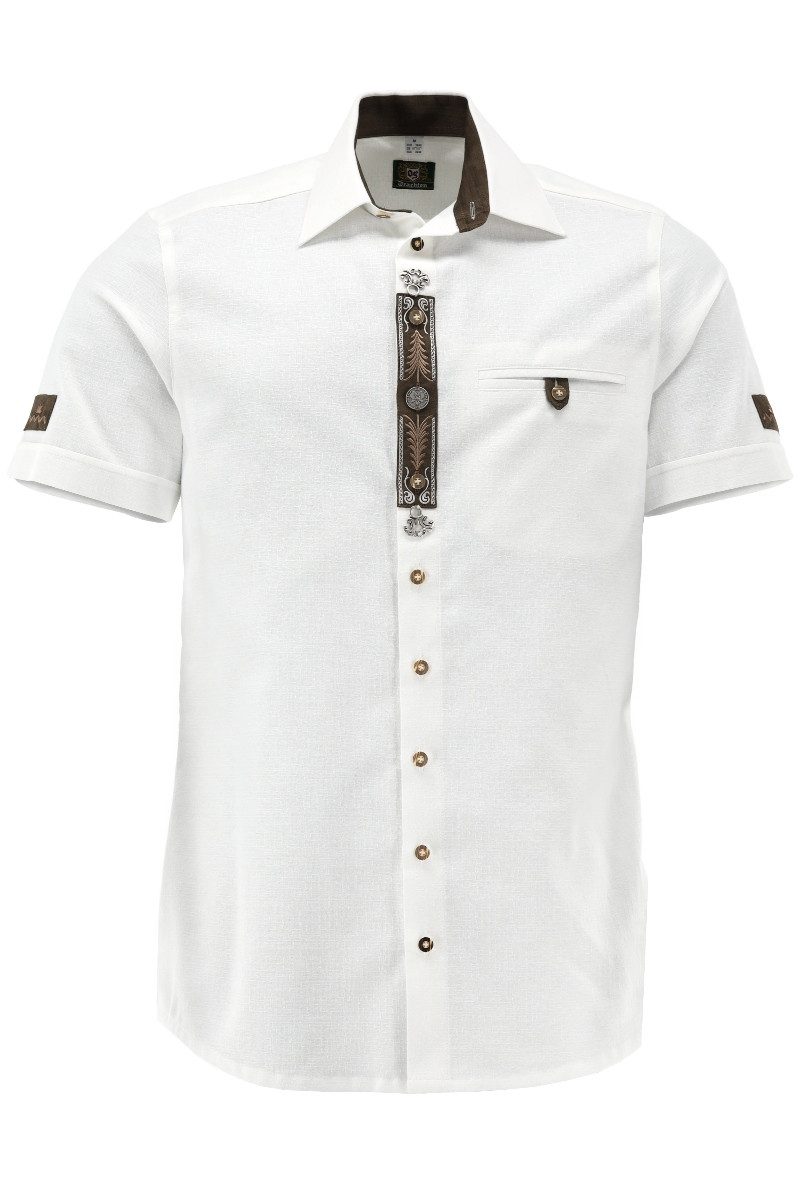 Orbis Textil GmbH & Co. KG Trachtenhemd Trachtenhemd - ADRIANO - weiß