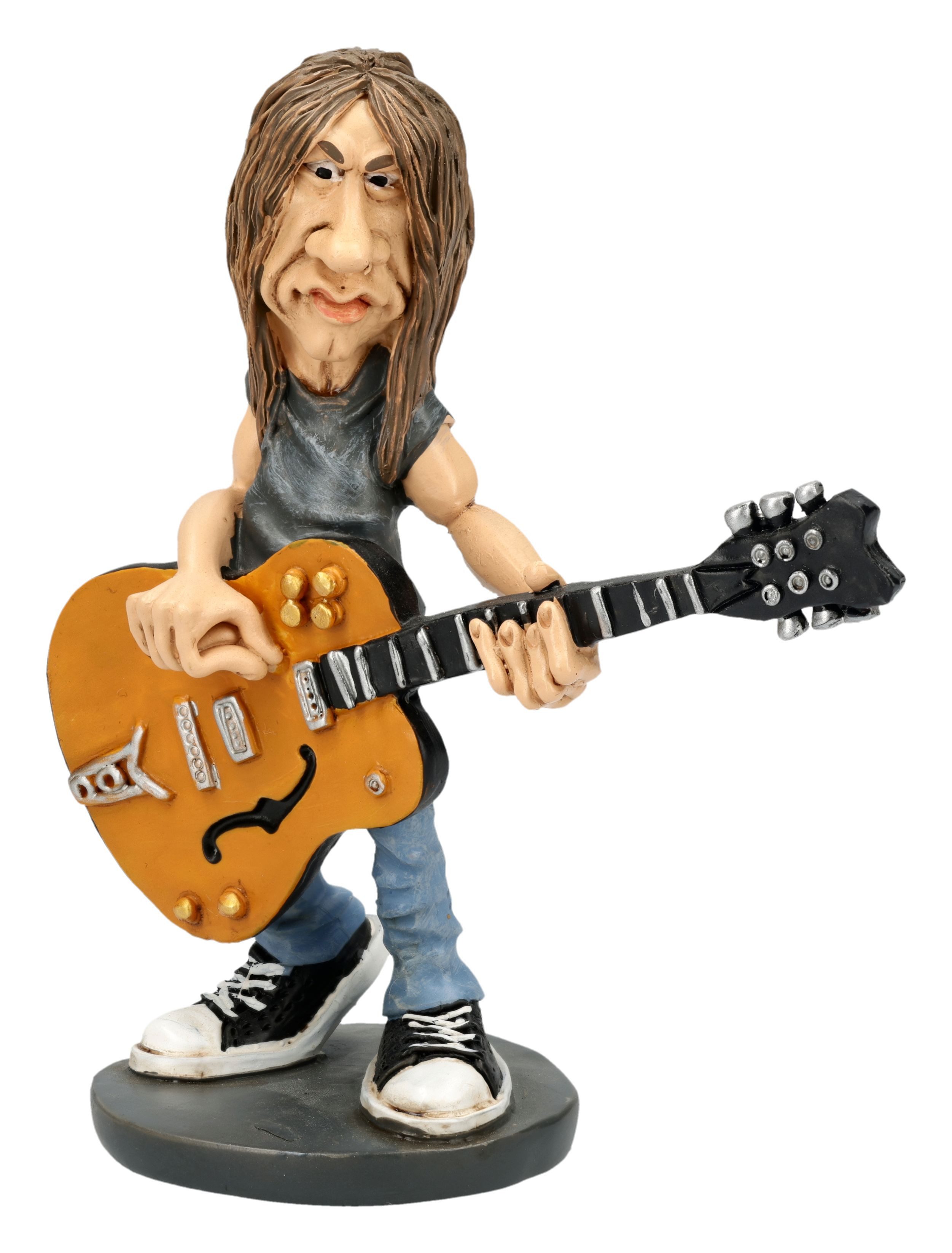 Figuren Shop GmbH Dekofigur Rocker Figur – Musik Deko Gitarrist Malcolm Highway to Hell 11 cm