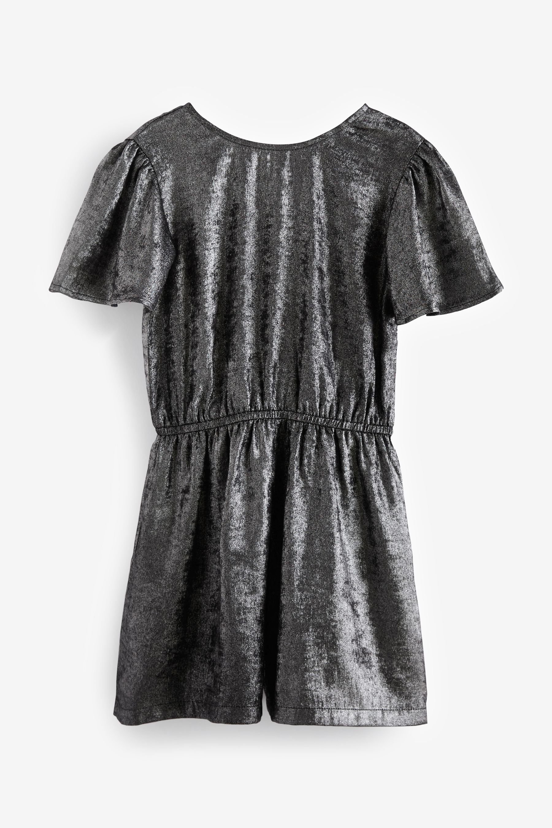 Next Metallic-Overall (1-tlg) Playsuit Silver