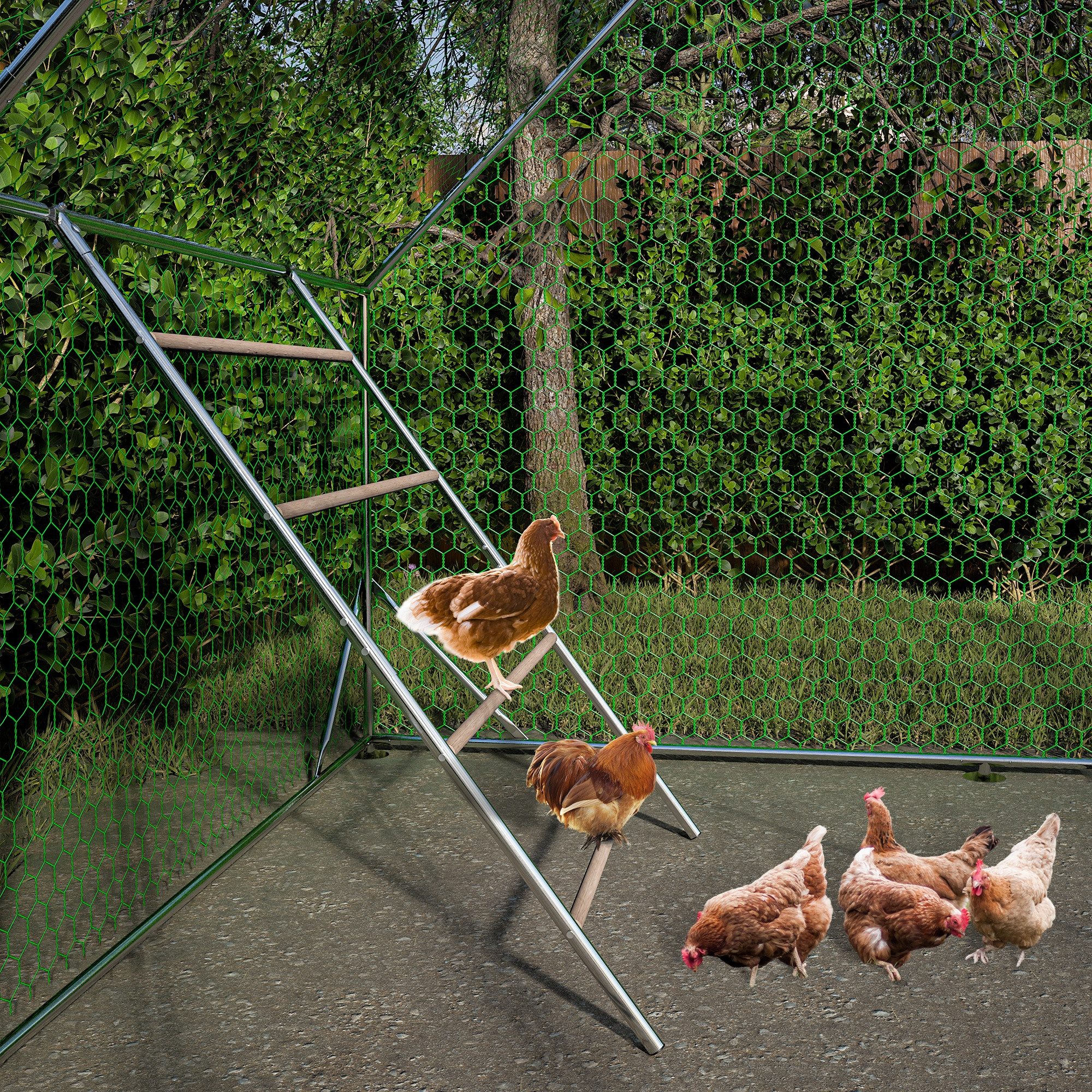 MC Star Haustierklappe Große Sitzstange für Hühnerstall – Sitzstange für Hühner, lustiges Hühnerspielzeug, Zubehör für Hühnercoop