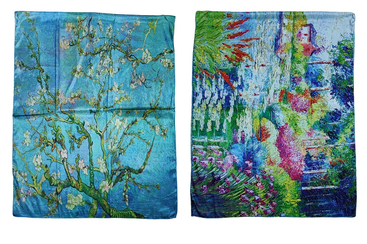 MIRROSI Modeschal Weicher & Leicht Großes Schal, ca.70x180cm, zweiseitig tragbar, (aus 50% Viskose 50% Baumwolle, Atemberaubende Designs), Damen Halstuch Stola  – Bild 3 von 4