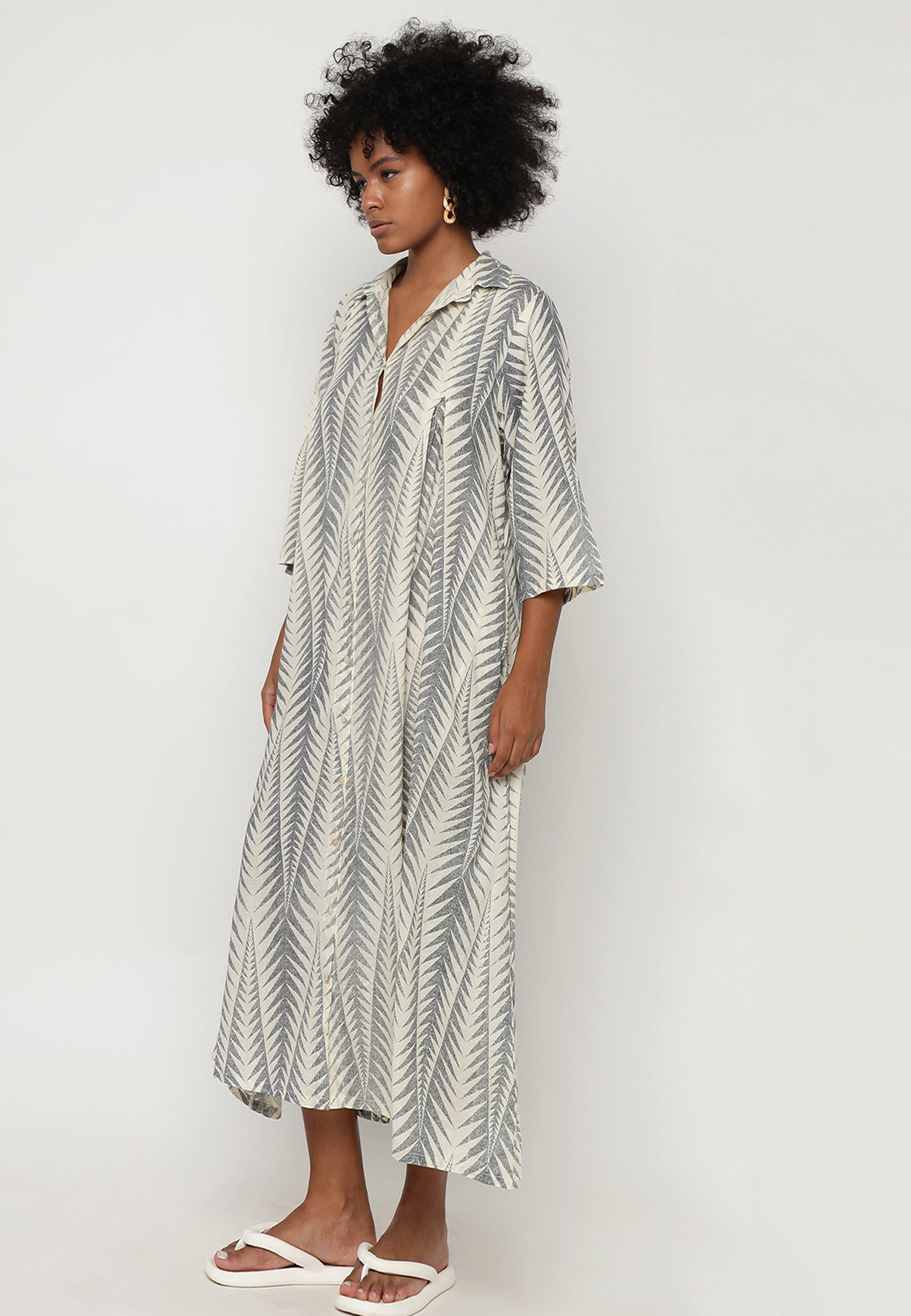 YC Fashion & Style Sommerkleid Luxuriöses Baumwolle Maxikleid – Einheitsgrö günstig online kaufen