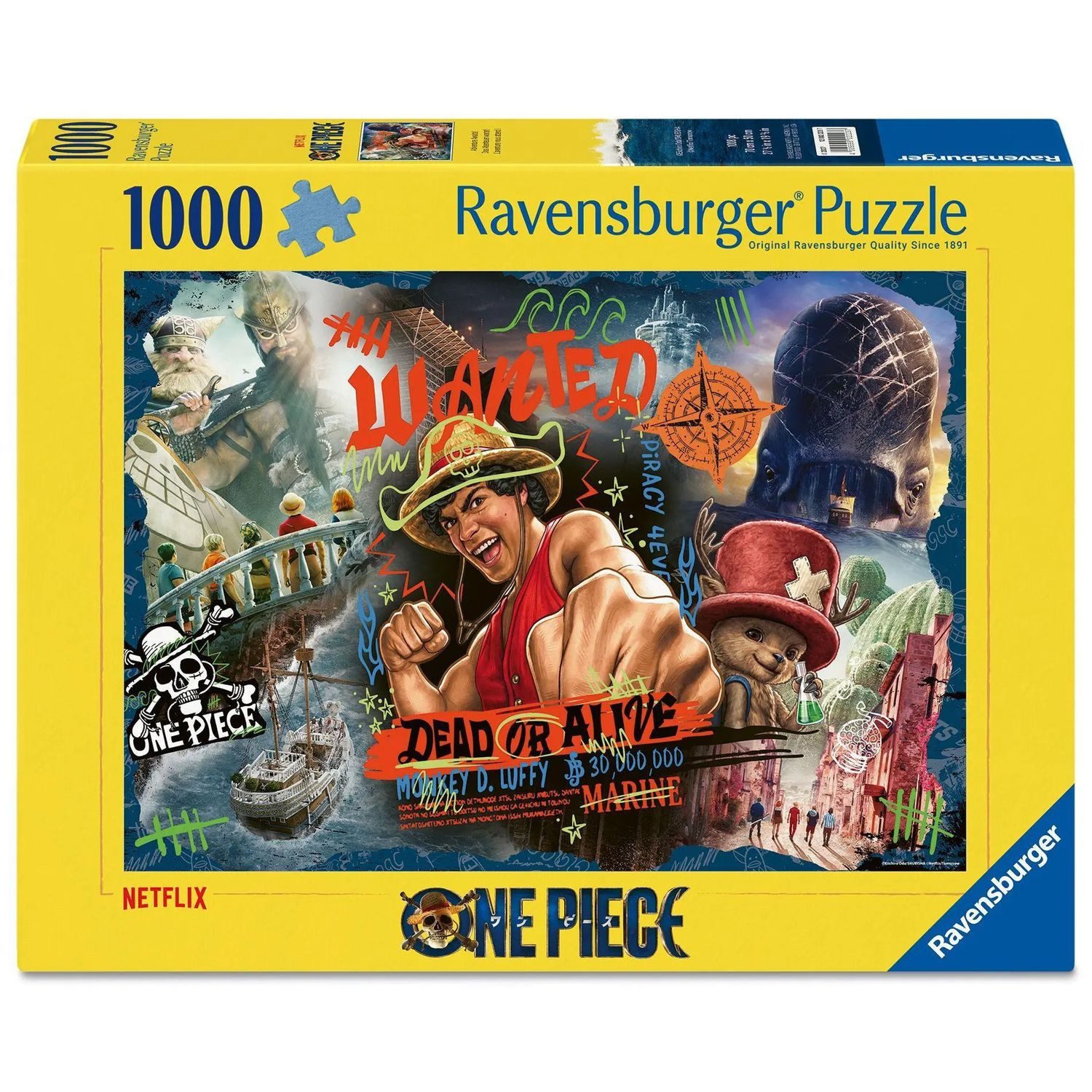 Ravensburger Puzzle Erwachsenenpuzzle 1000 Teile - One Piece, 1000 Puzzleteile