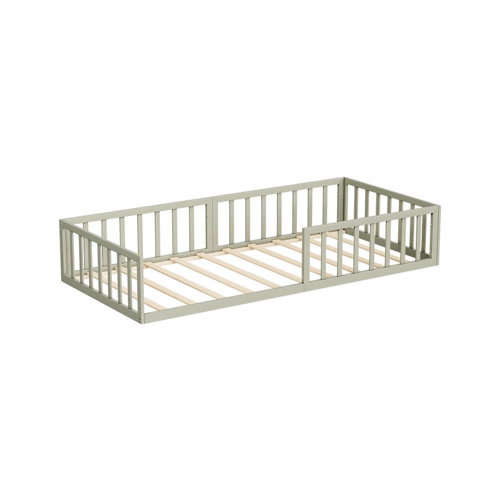 VitaliSpa® Kinderbett Minno, Greige, 205 x 95 cm ohne Matratze (1-tlg)