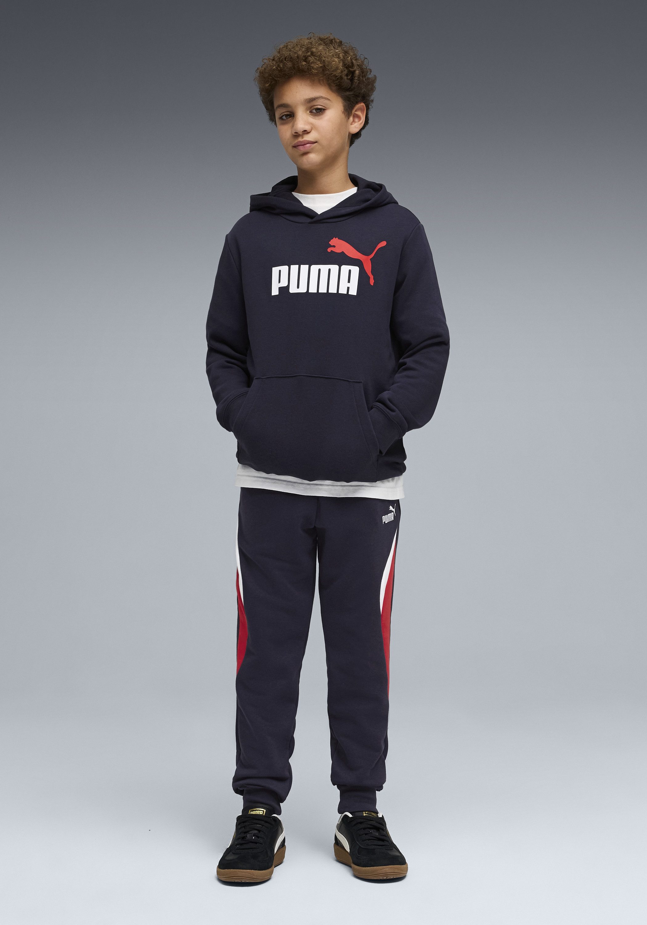 PUMA Trainingshose ESS BLOCK SWEATPANTS TR B aus Baumwollmischung, Regular Fit, sportlicher Stil – Bild 3 von 5