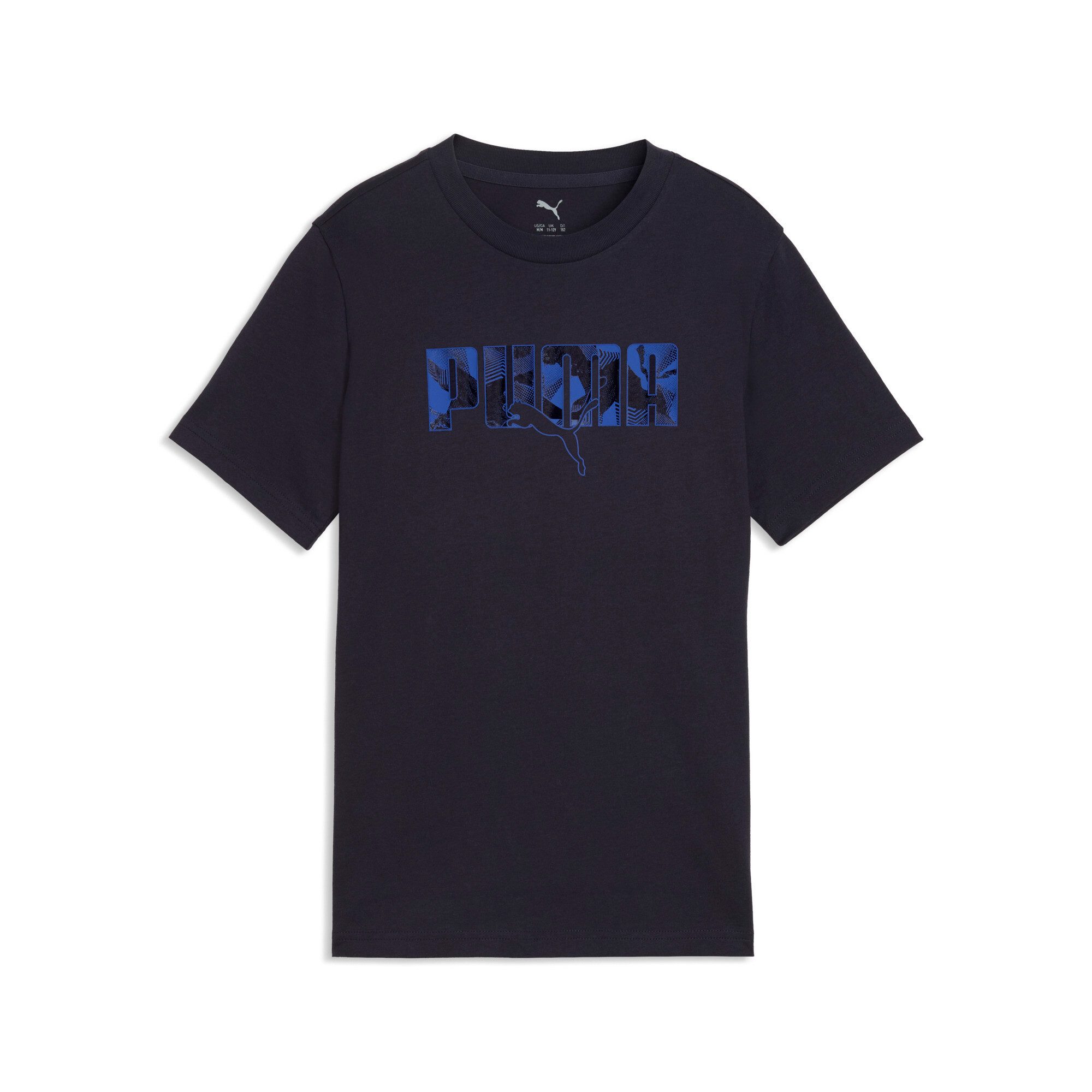 PUMA T-Shirt ESS LOGO LAB STORY 2 TEE B Regular Fit, Kurzarm, Rundhalsausschnitt, für Jugendliche – Bild 2 von 3