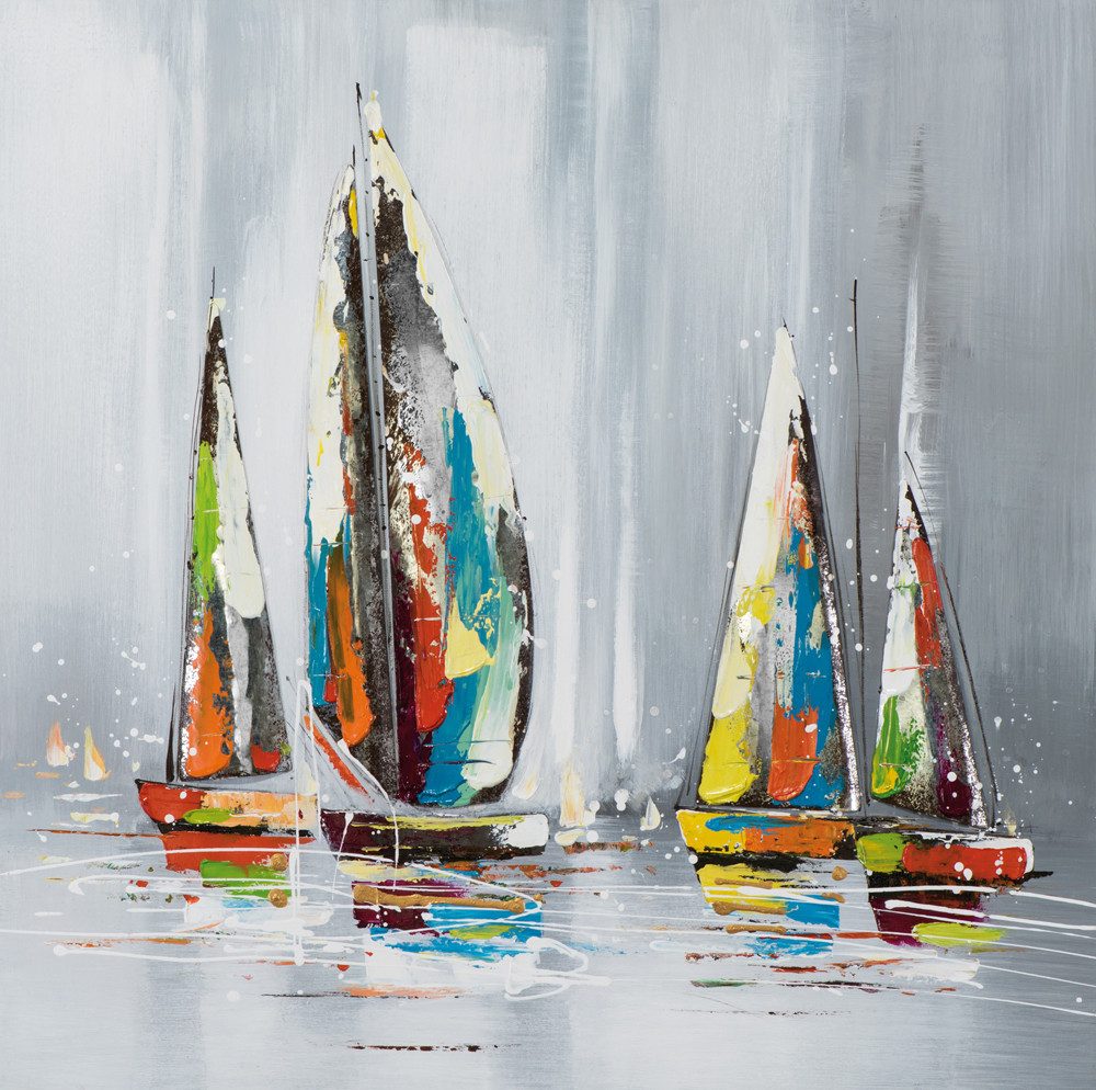 ArtUniverse Gemälde Leinwandbild Segelträume 80 x 80 cm, Naturmotiv