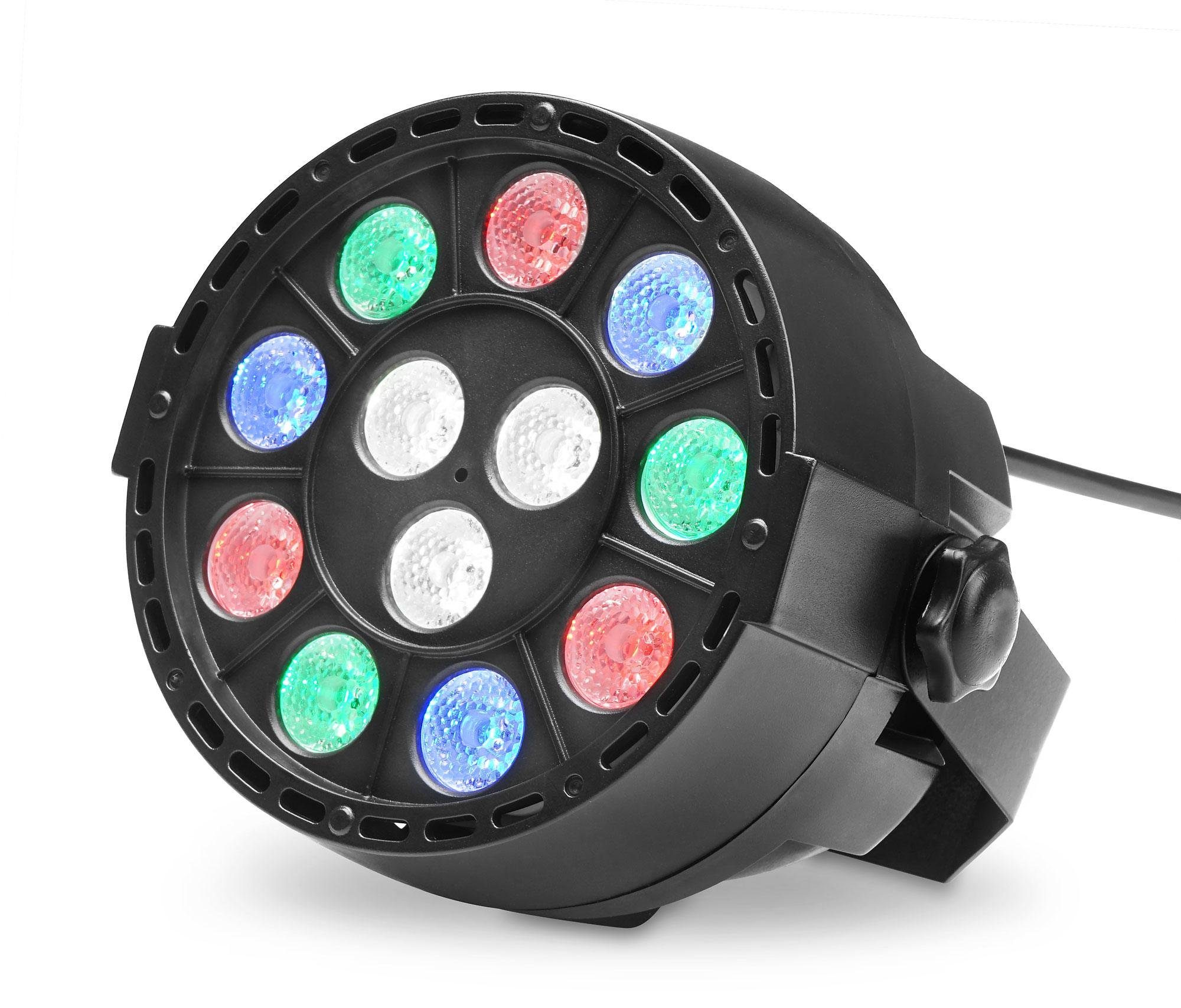 Showlite Discolicht SPS-121 DMX Smart Party Spot, Master-/Slave-Betrieb, LED, RGBW, 8 Auto-Programme, Color-Modus und 8 Sound-Programme