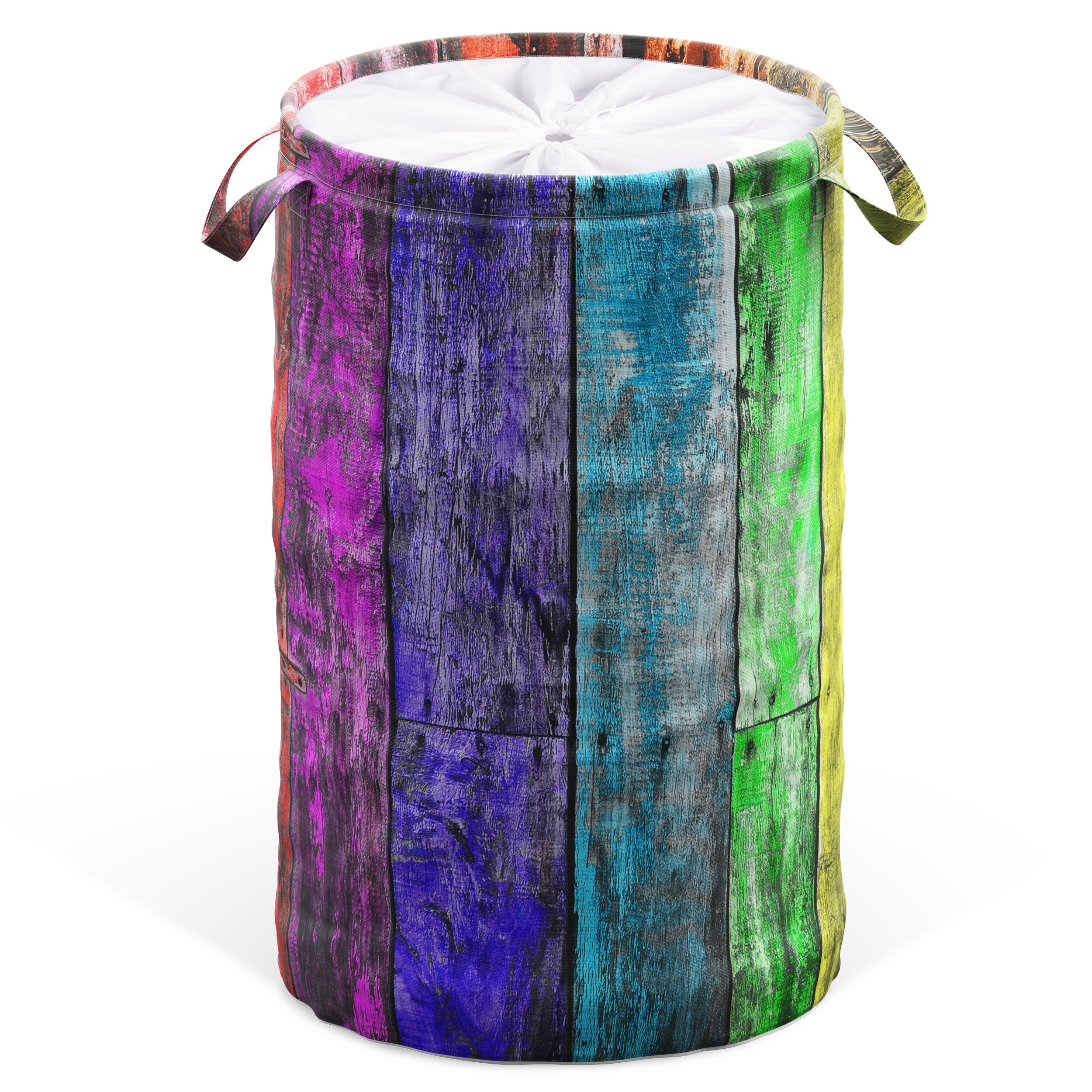 Sanilo Wäschekorb Rainbow, 60 Liter, faltbar, mit Sichtschutz und Griffen, kräftige Farben