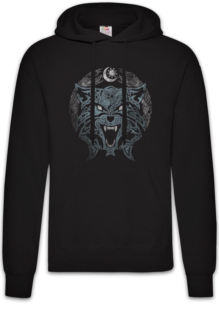 Hoodie Celtic Tribal Wolf Herren Hoodie Kelten Knoten Keltisch Kreuz Cross