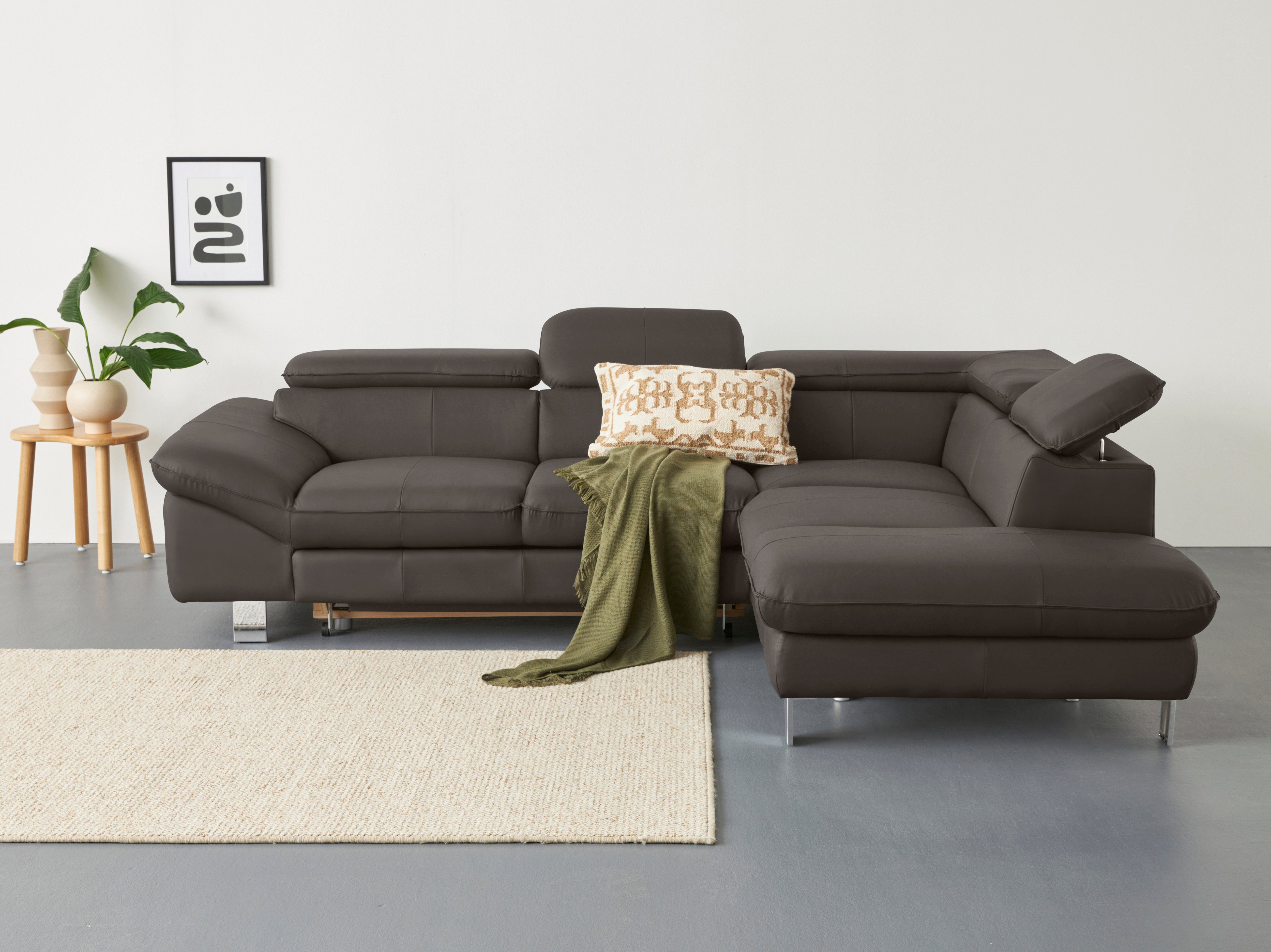 COTTA Ecksofa Driver L-Form, mit Kopfteilverstellung, günstig online kaufen