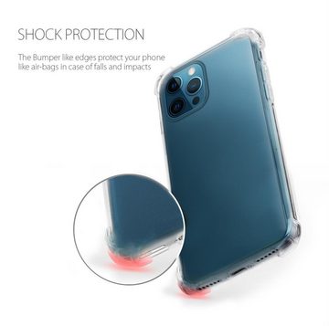 MyGadget Handyhülle Clear TPU Silikon Hülle für Apple iPhone 12 Pro Max, Ultra Stoßfest & Robust Bumper Schutzhülle Cover in Transparent