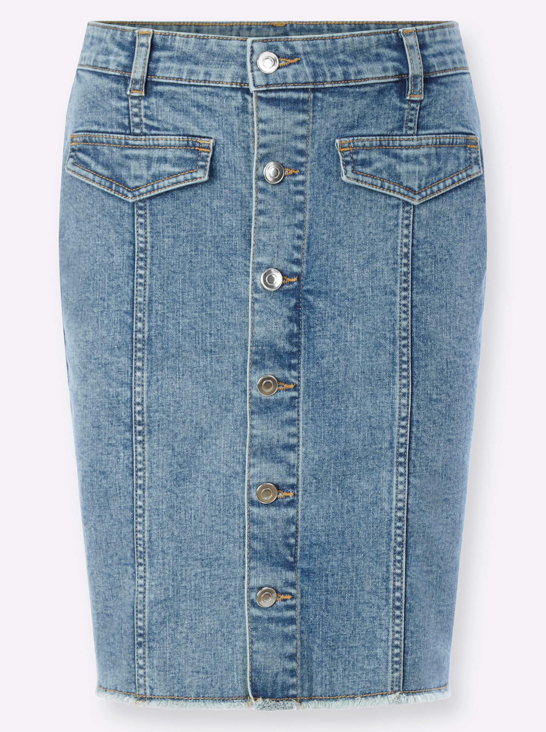 heine A-Linien-Rock Jeans-Rock