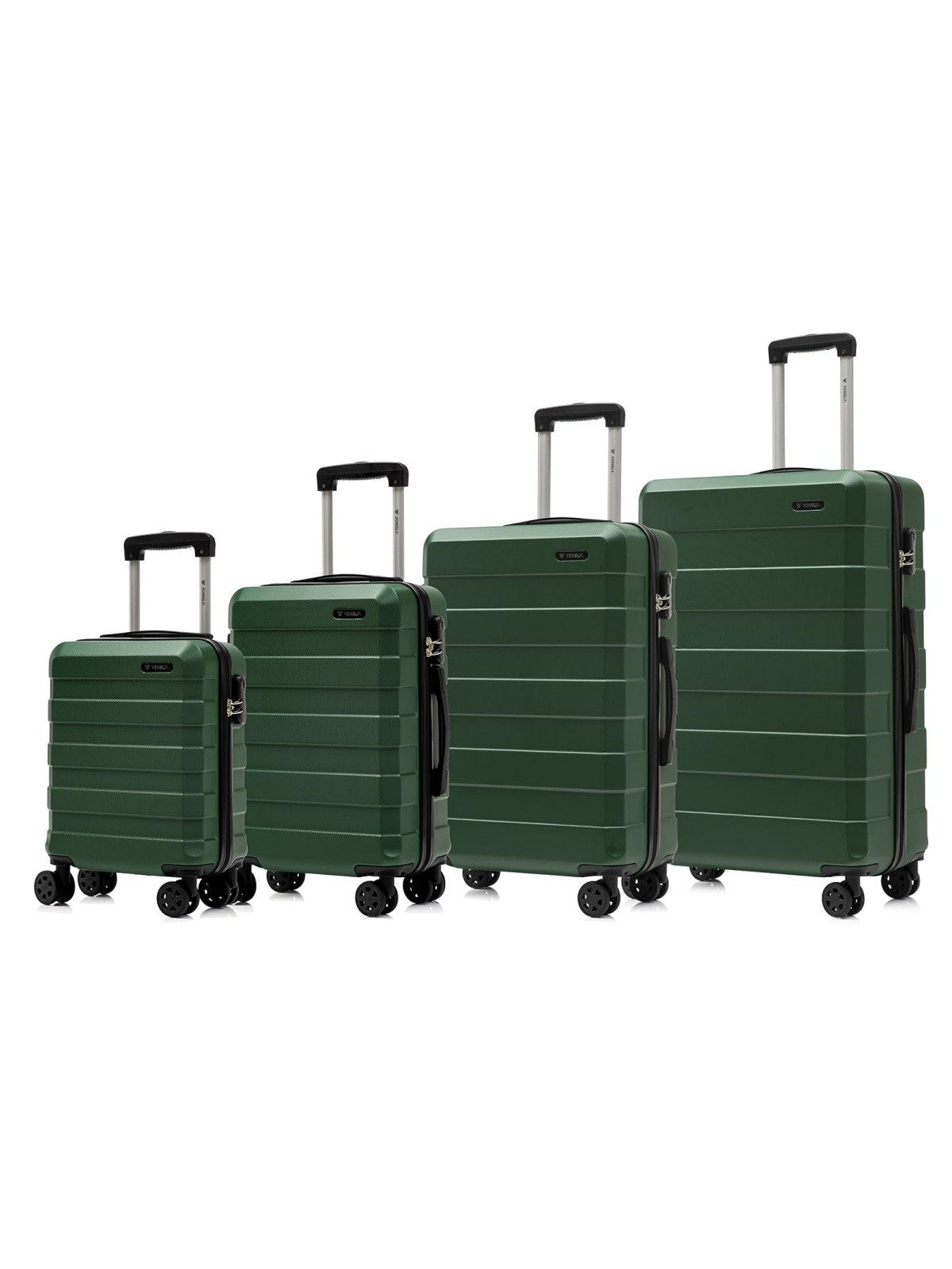 Kofferset Hartschalen-Reisekoffer-Set, Rollkoffer & Handgepäck