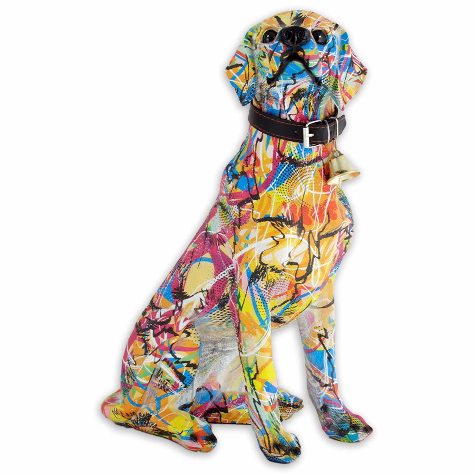 Monkimau Tierfigur Labrador Retriever Figur - Deko Figuren Tiere Dekoration Wohnzimmer (Packung)