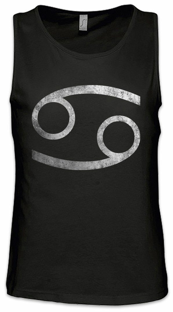 Tanktop Zodiac Sign Crab Ärmelloses T-Shirt Krebs Horoskop Tierkreis