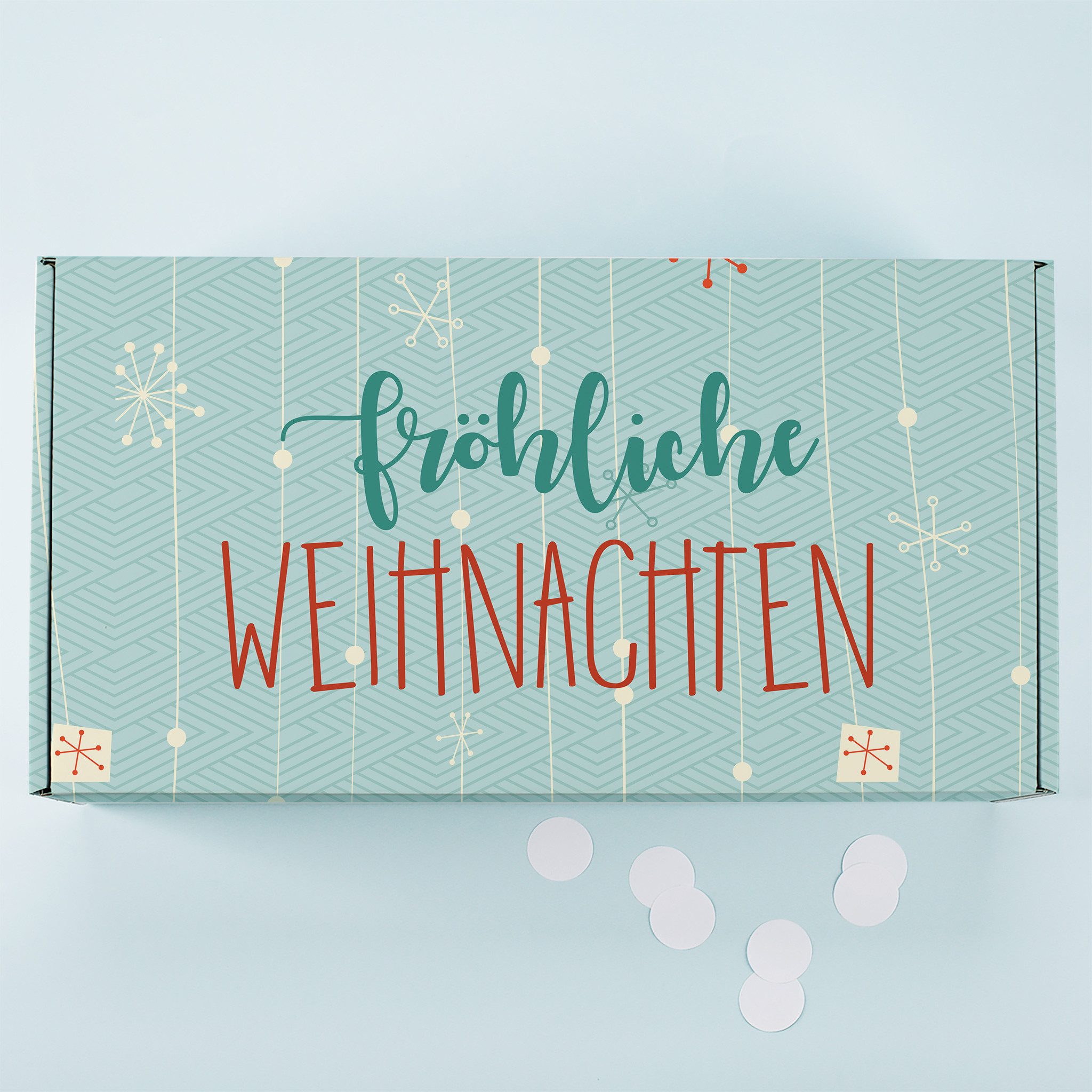 Herz & Heim Geschenkbox für Weihnachtsgeschenke - Geschenkverpackung zu Weihnachten, aus stabilem Karton