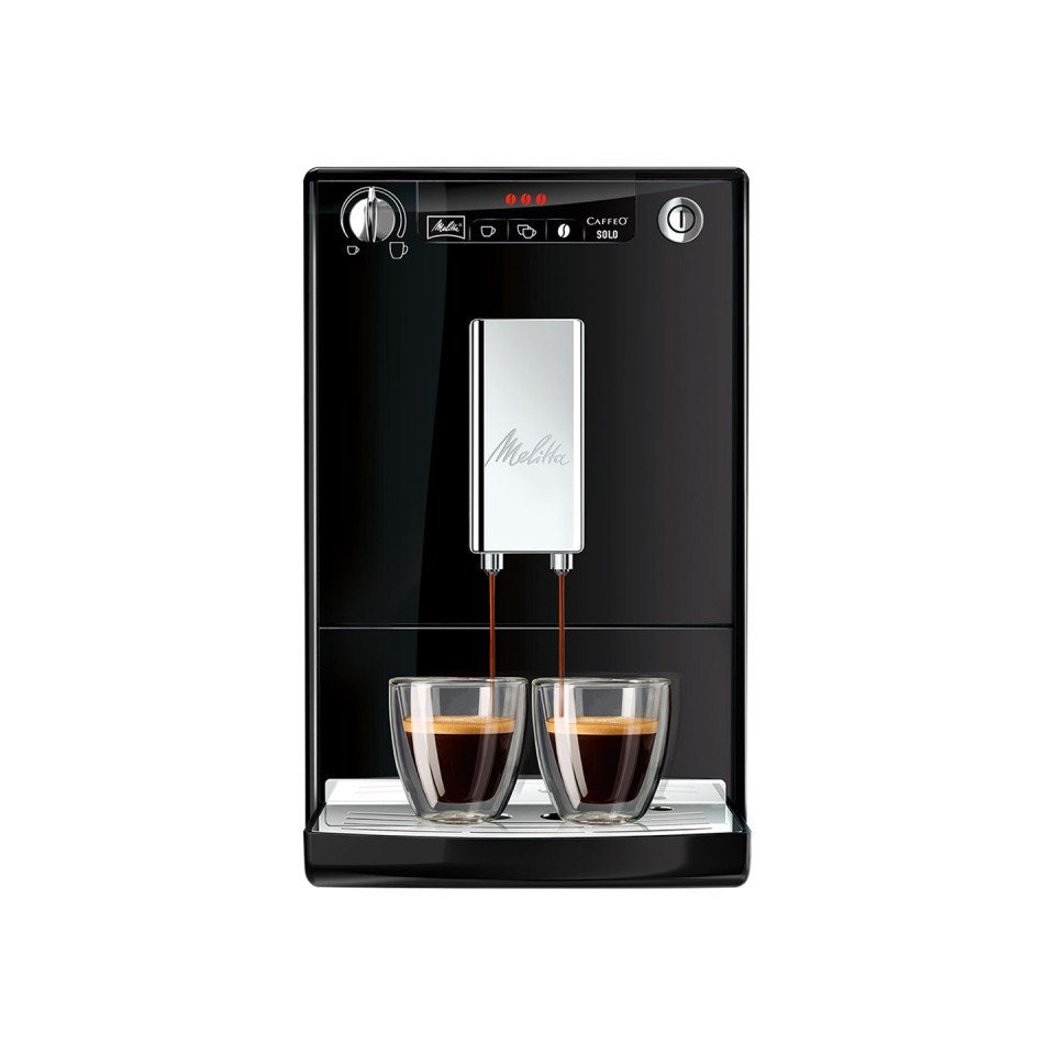 für 20cm Espresso, Perfekt Café crème E950-201, Solo® schwarz, breit Kaffeevollautomat & Melitta nur