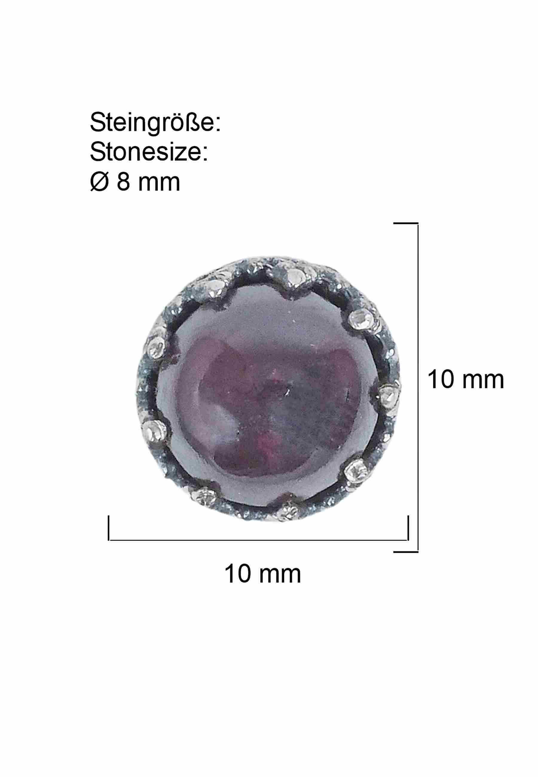 mantraroma Paar Ohrstecker Ohrstecker NAPULO aus 925 Silber mit Granat (Paa günstig online kaufen