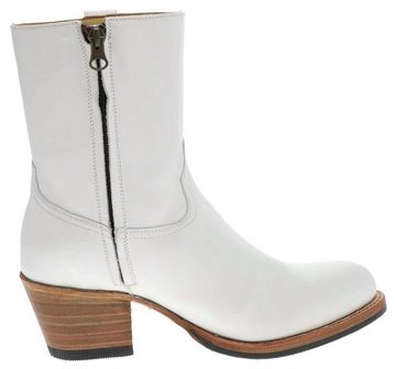 Sendra Boots 17616 Weiss Stiefelette Rahmengenähte Damen Lederstiefelette