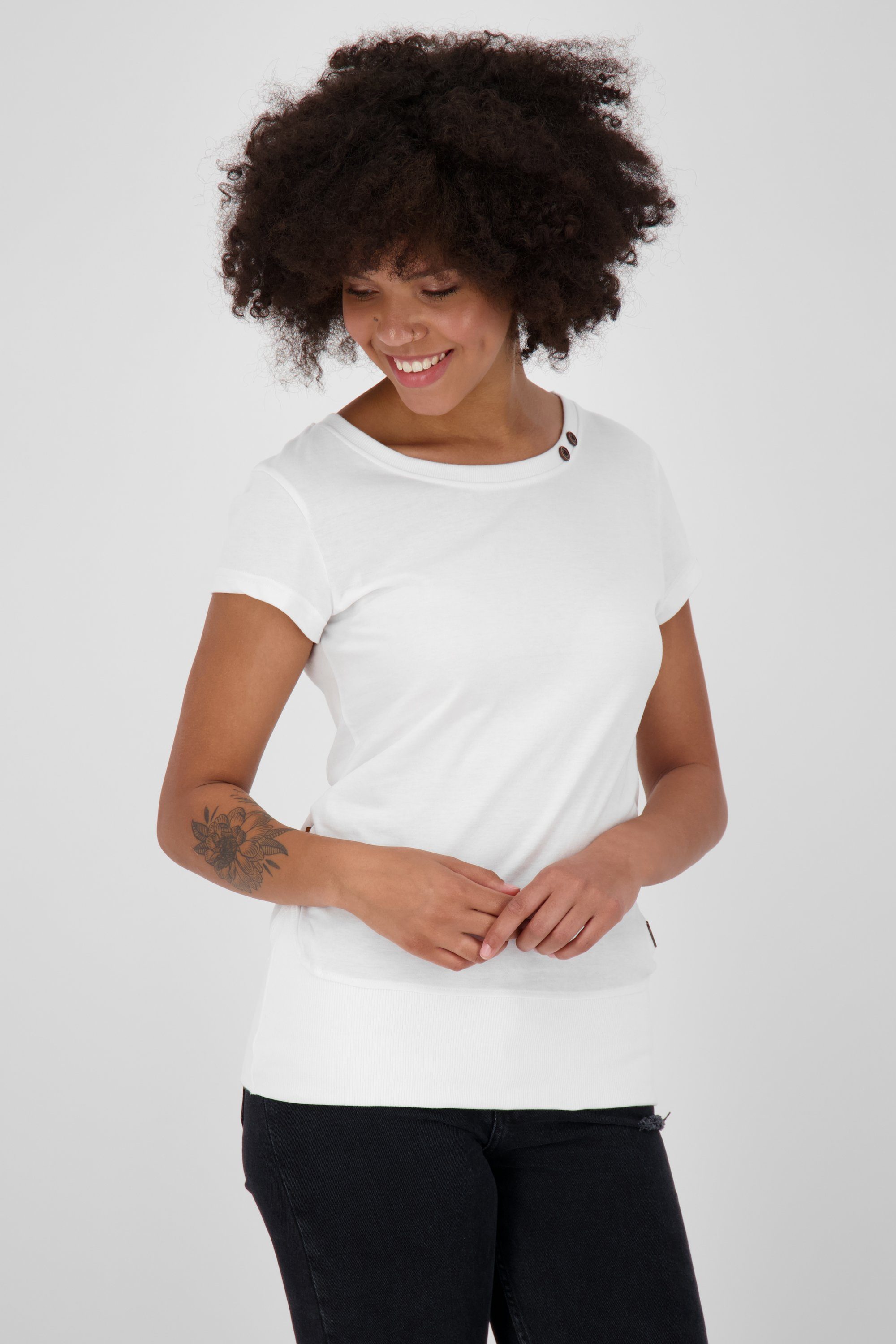 Damen Alife white Shirt & CocoAK Kickin A T-Shirt T-Shirt