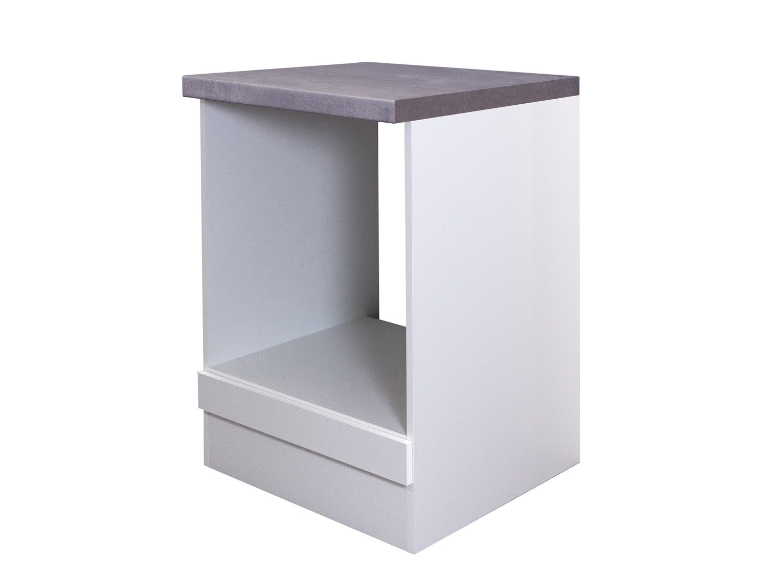 Flex-Well Herdumbauschrank Herdumbauschrank - 60 cm breit - Weiß – Nawa