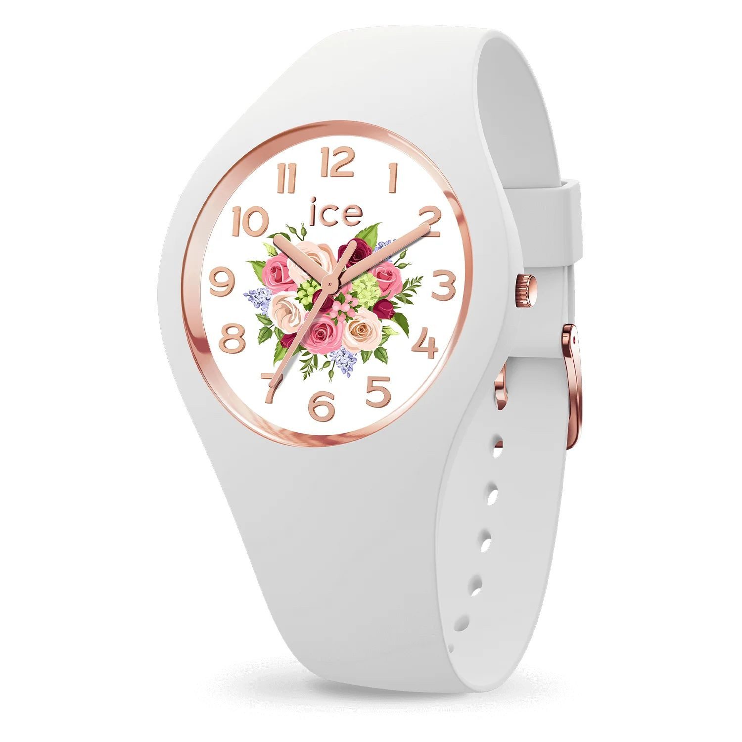 Quarzuhr Ice-Watch Damen Uhr ICE Flower 021742 White Bouquet