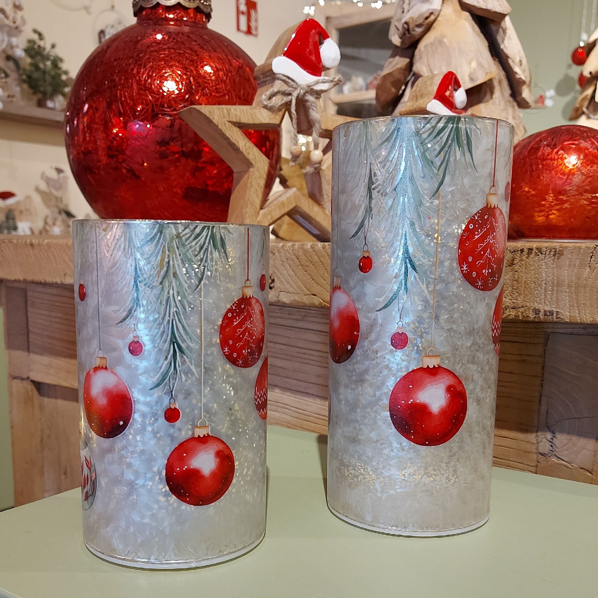 formano Tischleuchte Weihnachtszeit, LED, Mit Timerfunktion, Silber, Sterne, H: 15cm
