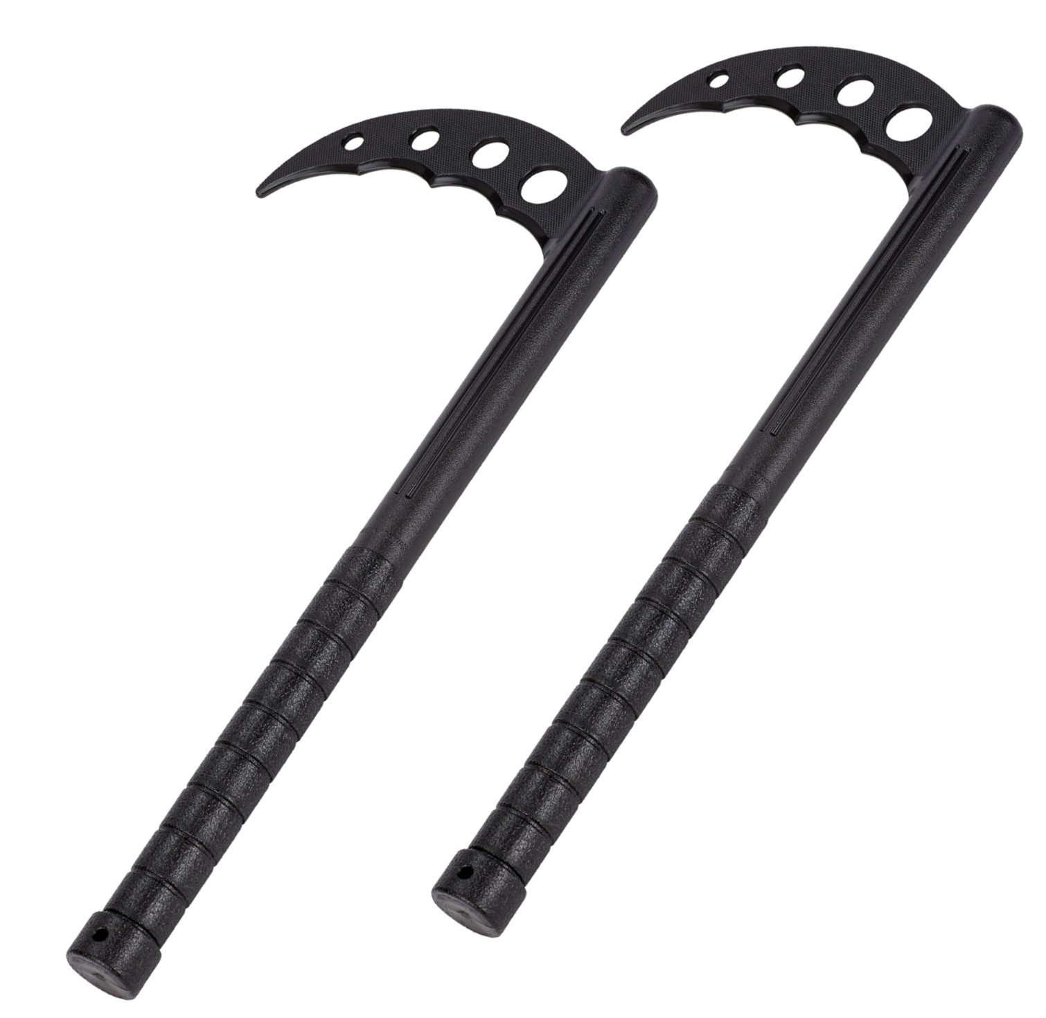 BAY-Sports Holzschwert Kama schwarz Kunststoff Halbmond Sichel Kamaki Budo-Sportgerät Kobudo, Besonders stabil - für alle Erfahrungsstufen, um Techniken