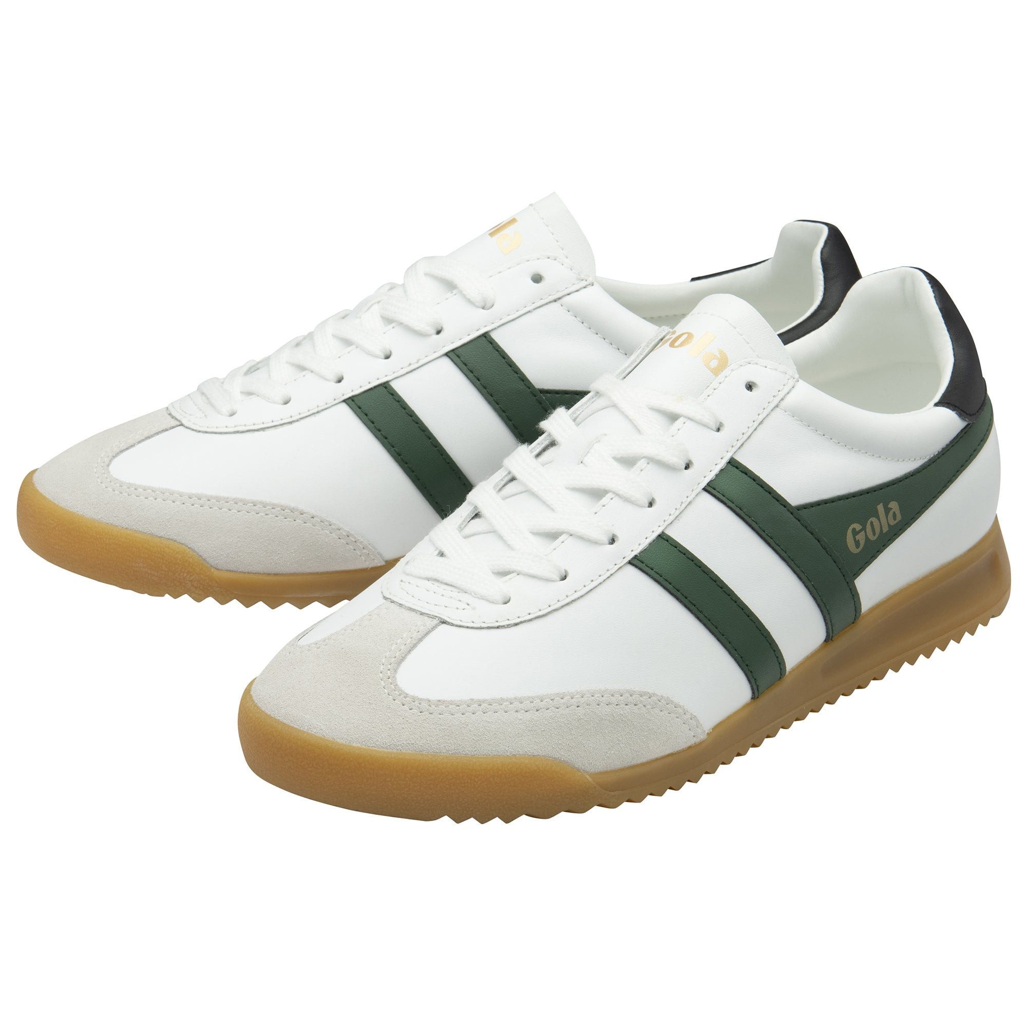 Torpedo Leder 2025 weiss/immergrün/schwarz Herren Sneaker