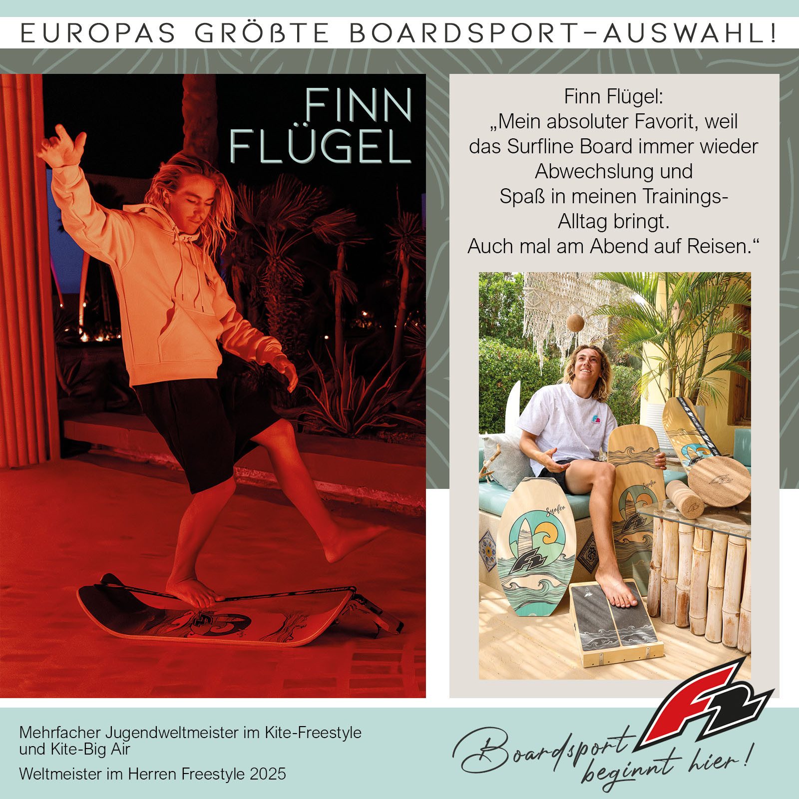 F2 Balanceboard F2 Balance Board Surfline Board Slackline Training - Farbe wählbar – Bild 5 von 5