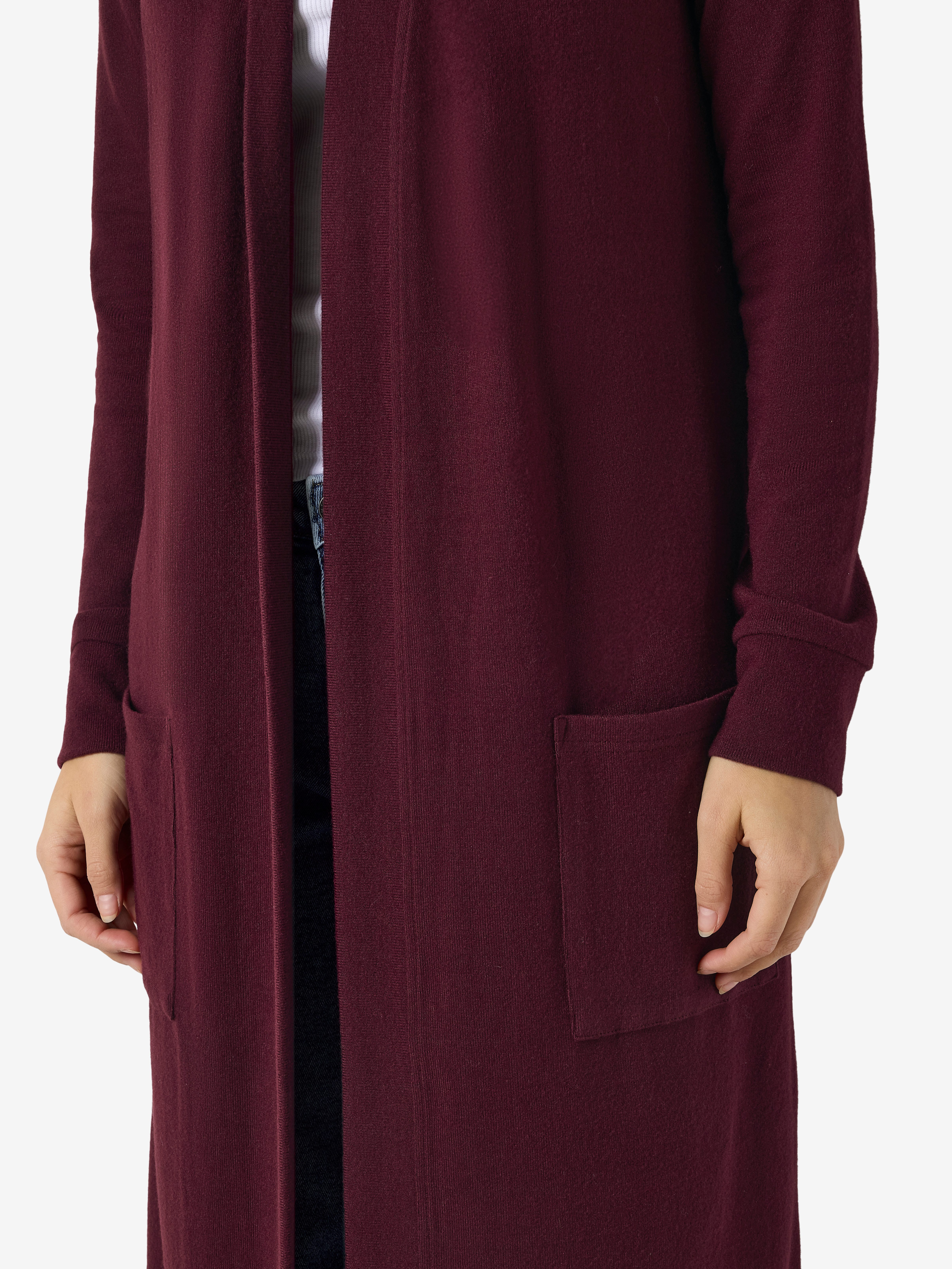 Noisy may Strickjacke NMCITY L/S LONG CARDIGAN NOOS Kunstfaser