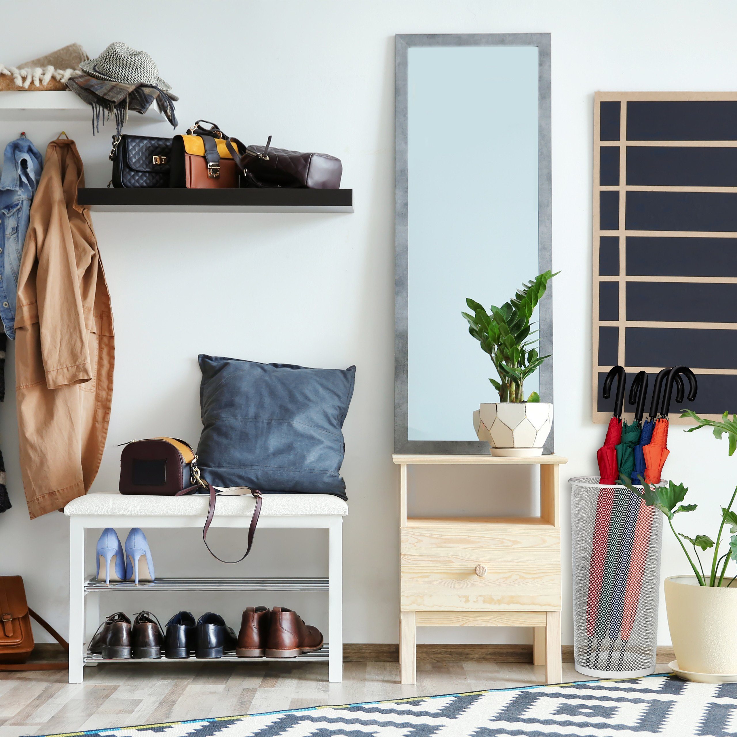 relaxdays Regenschirmhalter Schirmständer für Regenschirme