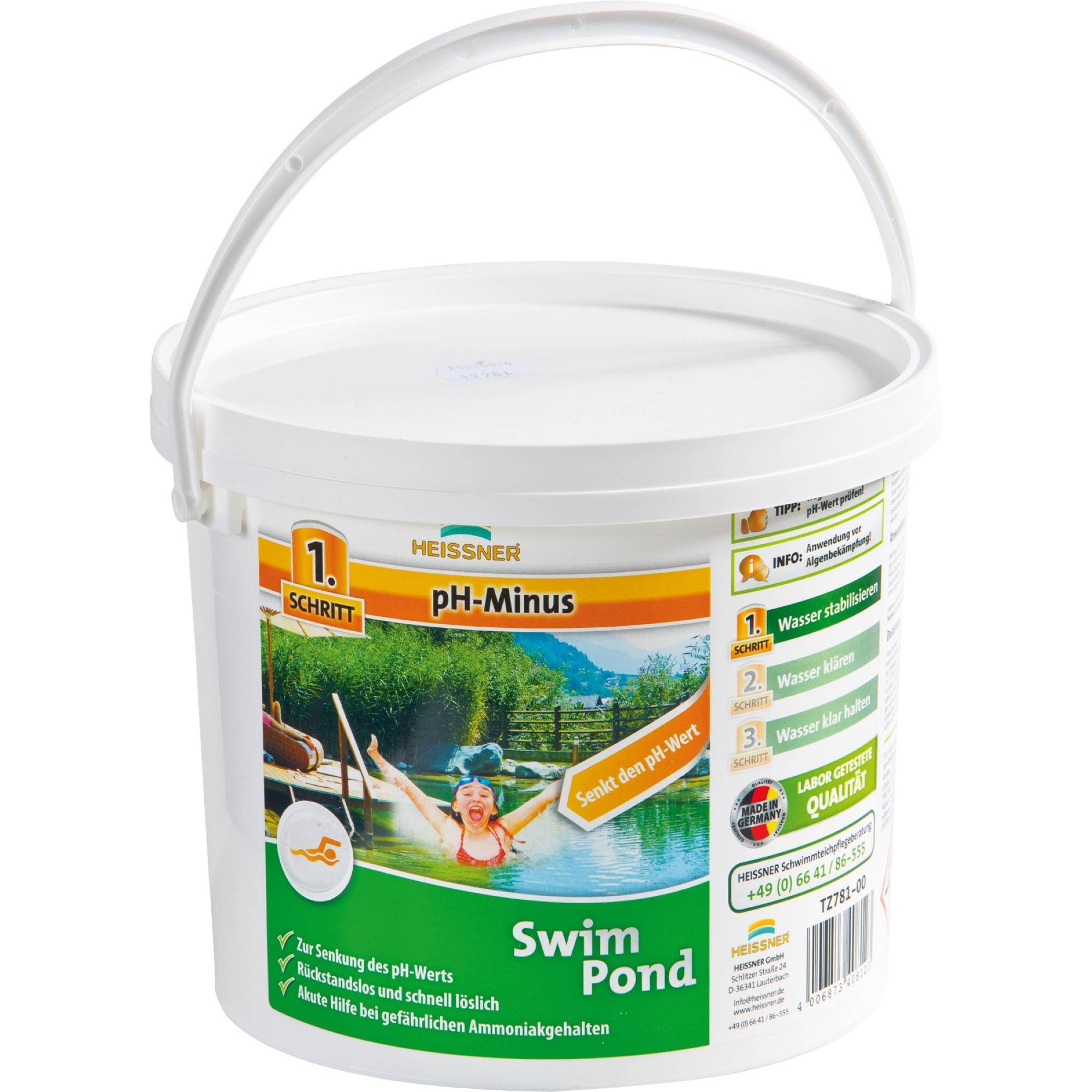 Teichpflege pH Minus Granulat 5 kg - Schwimmteichpflege von He