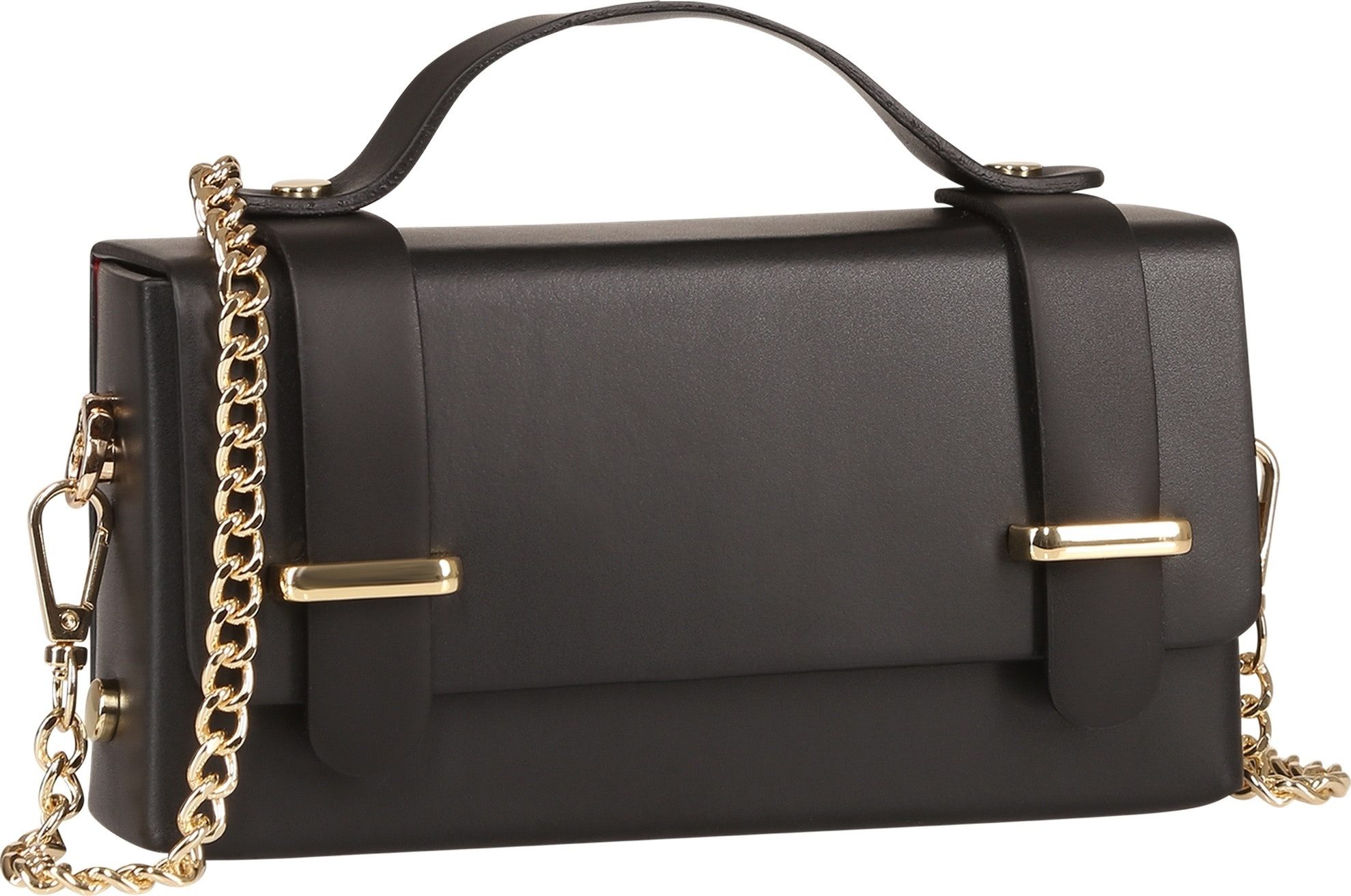 Toscanto Handtasche Toscanto Damen Handtasche Leder Tasche (Handtasche), Damen Leder Handtasche, schwarz ca. 19cm