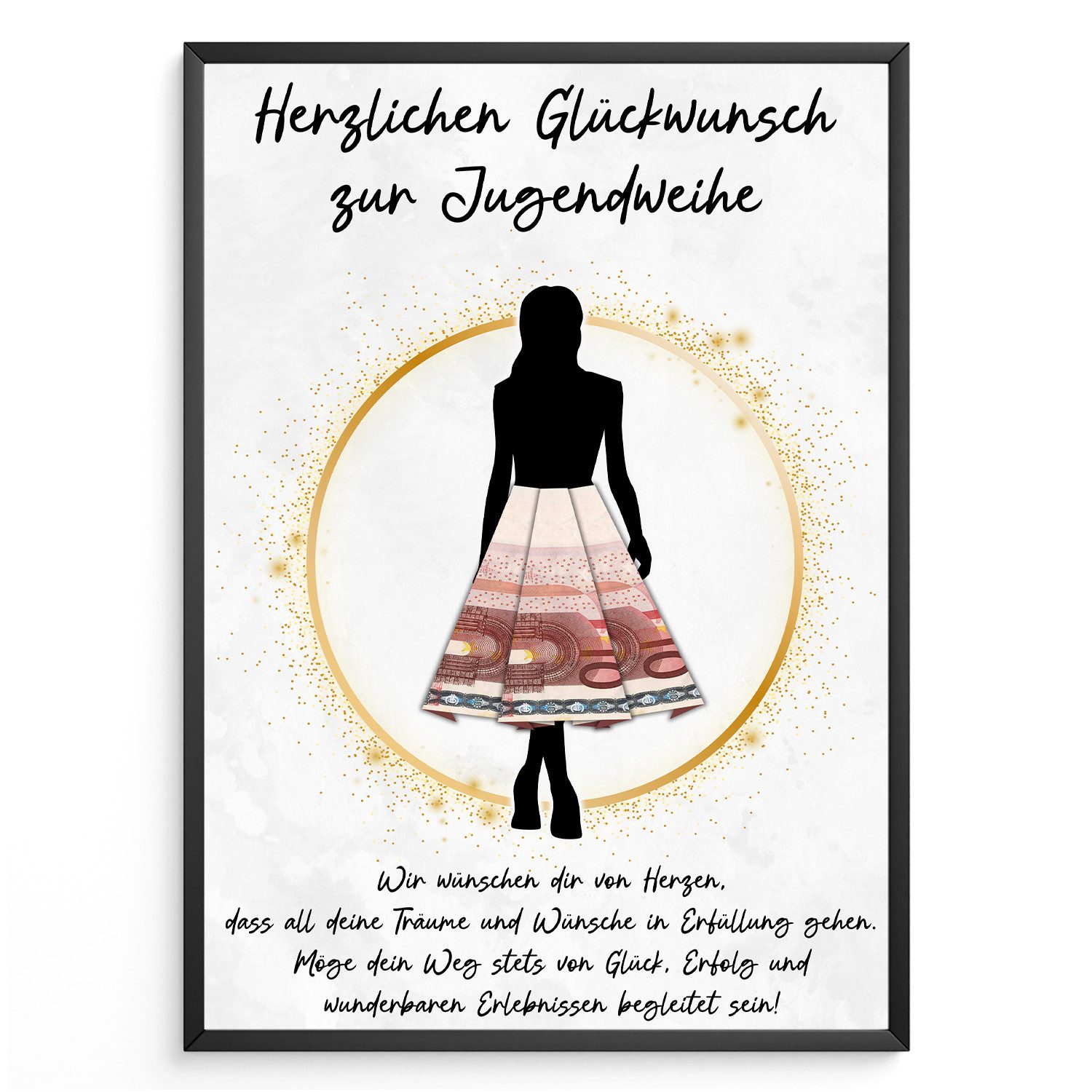 Tigerlino Poster Geldgeschenk Jugendweihe Geschenkidee Mädchen günstig online kaufen