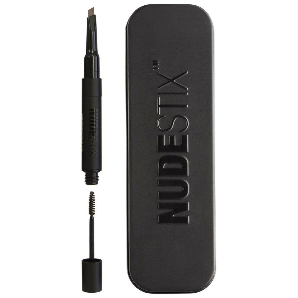 Augenbrauen-Stift Augenbrauenstift 2in1 Fixativ Braun 0.2g + 2.4ml