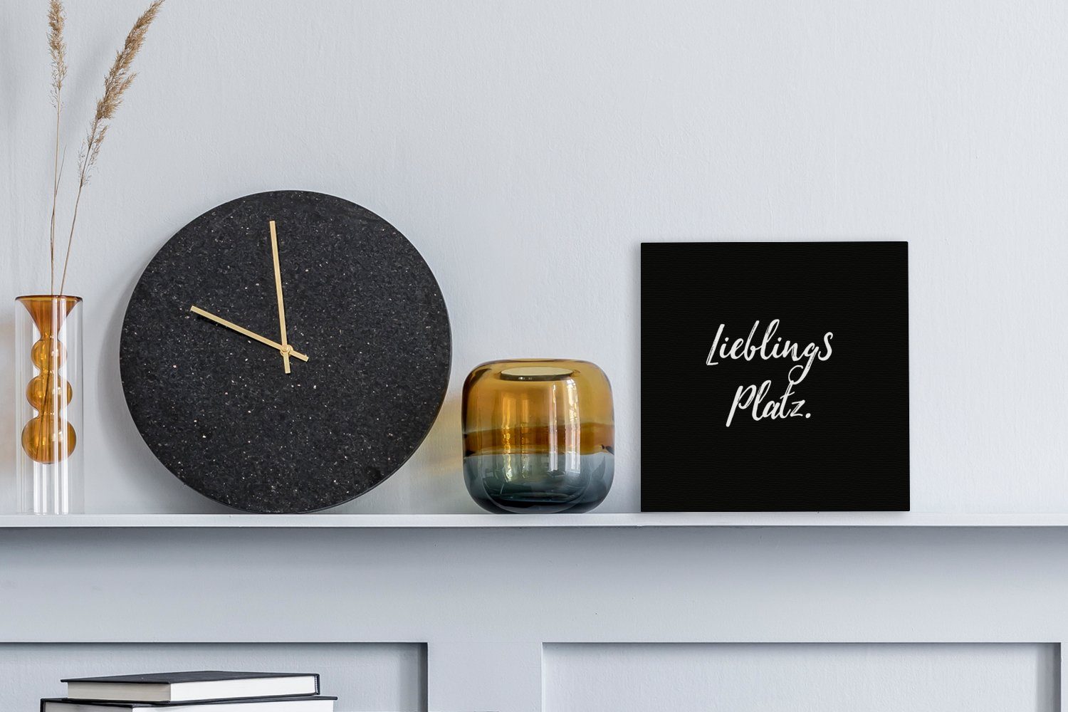 OneMillionCanvasses® Leinwandbild Lieblingsplatz - Zitate - Sprichwörter - Essen, Fotodruck (1 St), Leinwand Bilder Klein, Wand Dekoration Aesthetic 30x20 cm – Bild 2 von 5