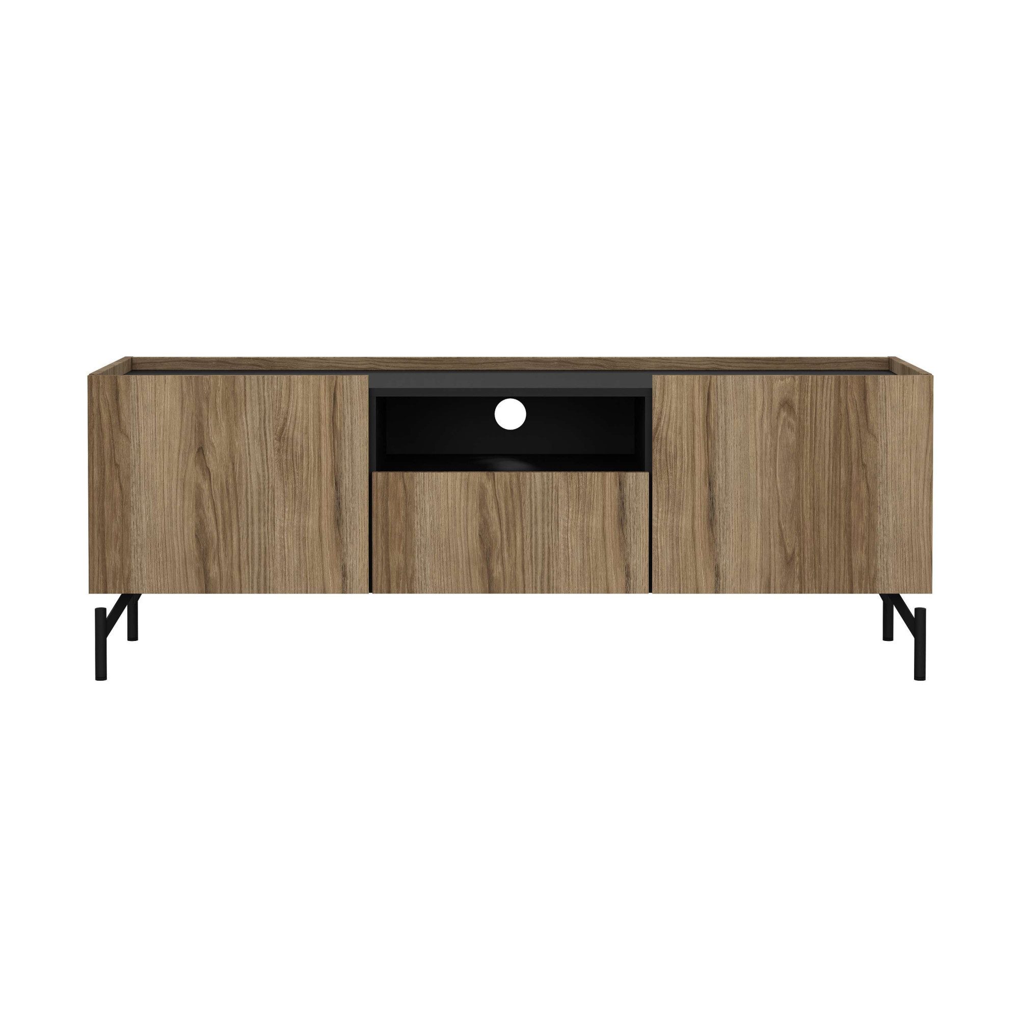 Home affaire TV-Board Bergen TV-Möbel, Fernsehtisch, TV-Unit, Media-Möbel, Sideboard, 2 Türen, verstellbaren Böden,1 Schublade, Kabelmanagement, B:147 cm
