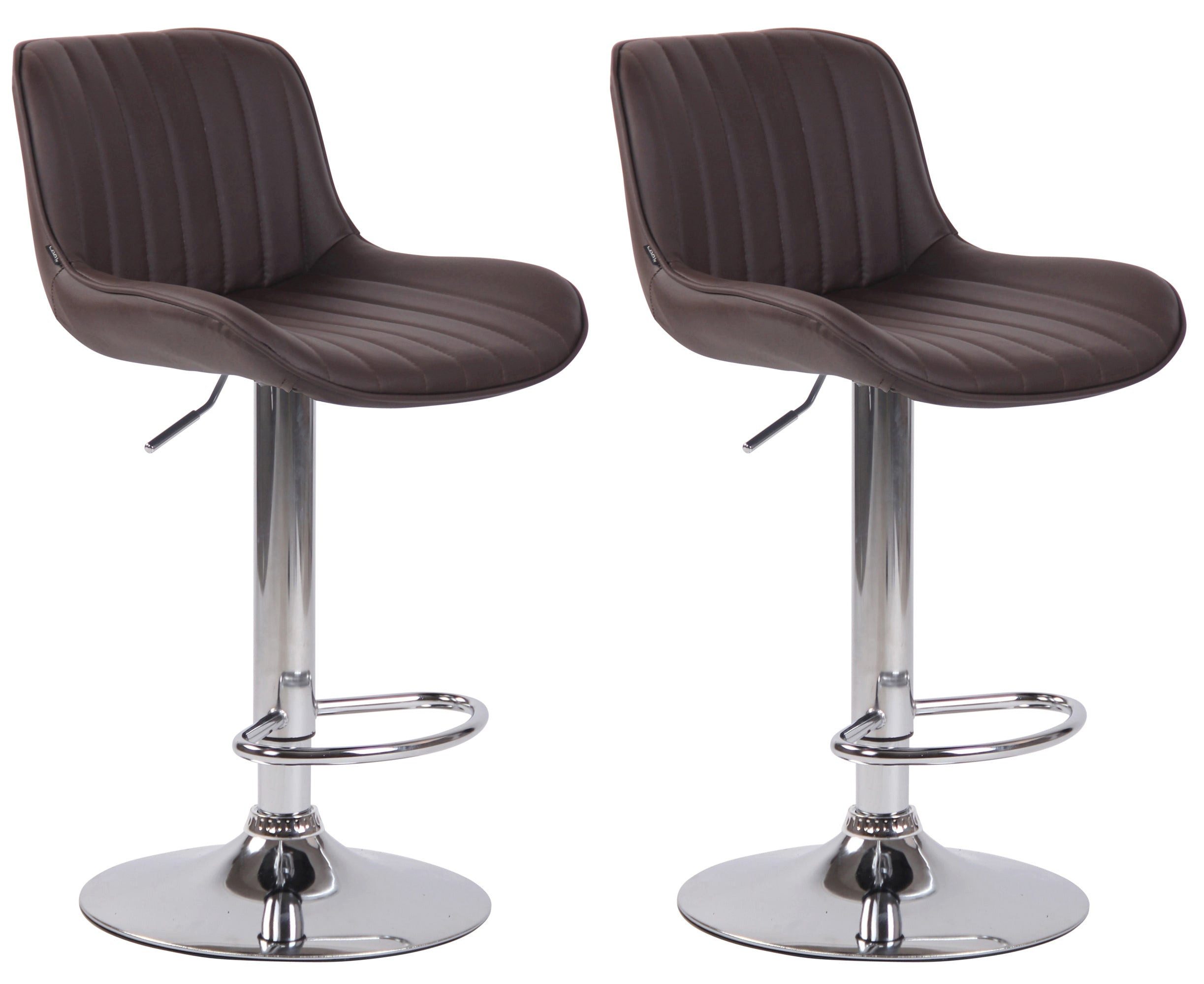 Bistrostuhl 2er Set Barhocker Lentini Kunstleder