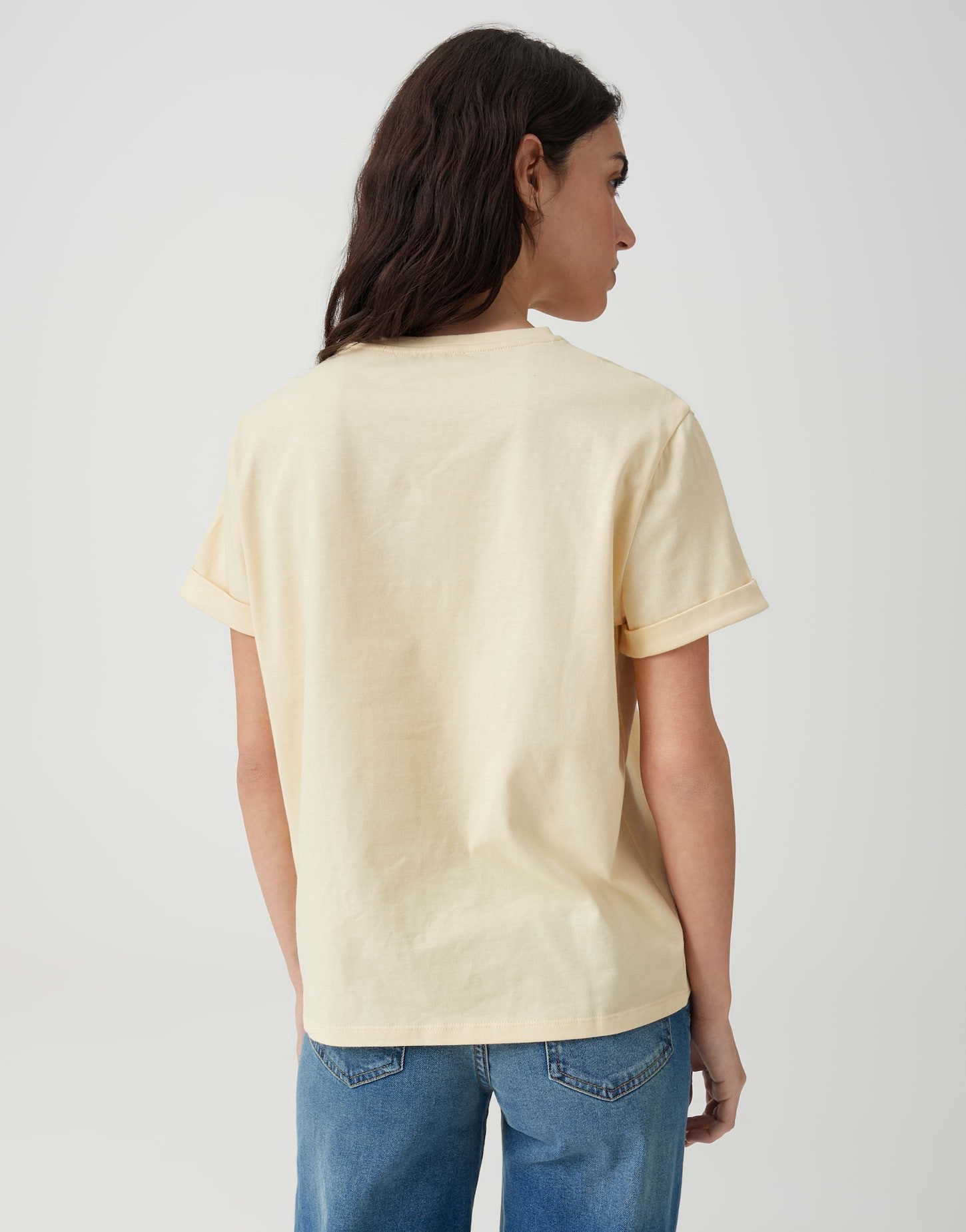 OPUS T-Shirt Serz Regular aus Baumwolle lockerer Schnitt, mit Herzstickerei – Bild 3 von 5