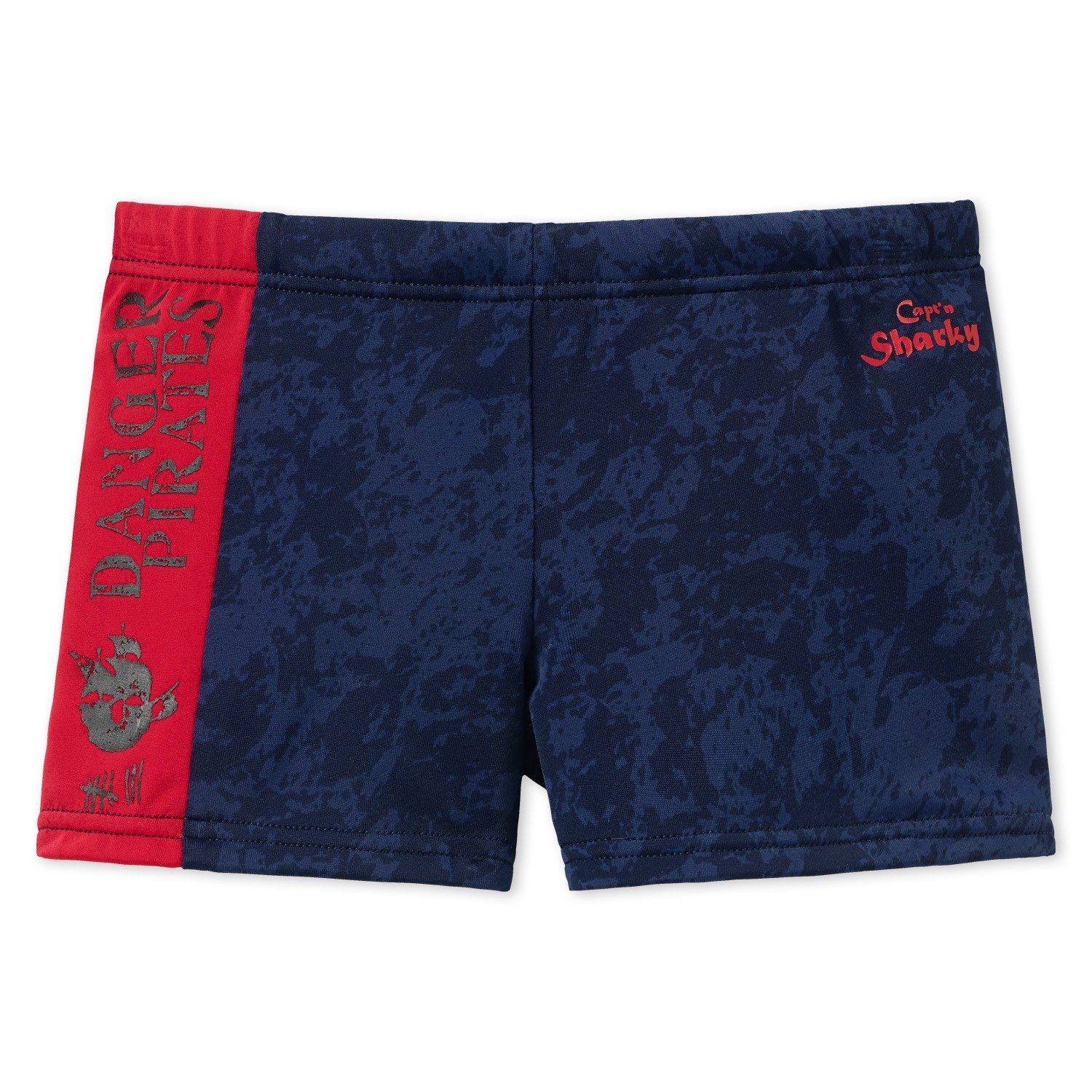 Schiesser Badeshorts Capt´n Sharky (1-teilig, 1-St., Set) Jungen Badehose Badepants Bade-Shorts Wirkware Lichtschutzfaktor 40+