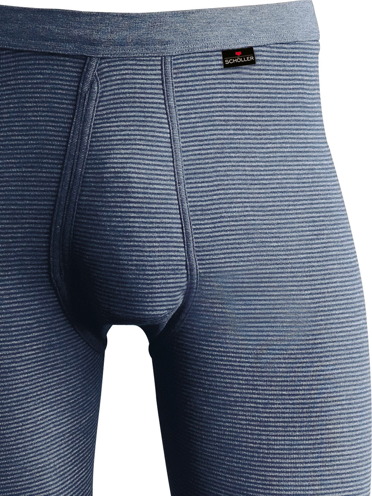 Schöller Lange Unterhose 3er Pack lange Herren Unterhose Funktionswäsche (Packung, 3-St) -