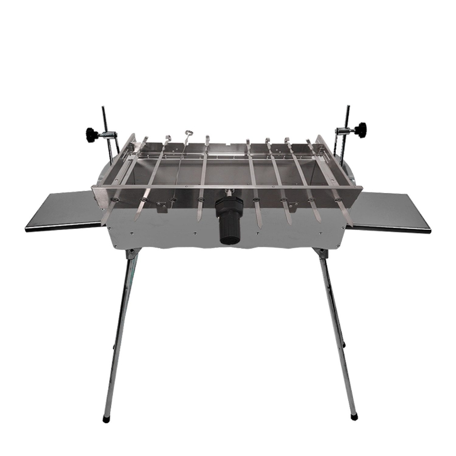 Grillpeter Holzkohlegrill Schaschlik Mangal Edelstahl IDEAL mit automatischen Spießdreher