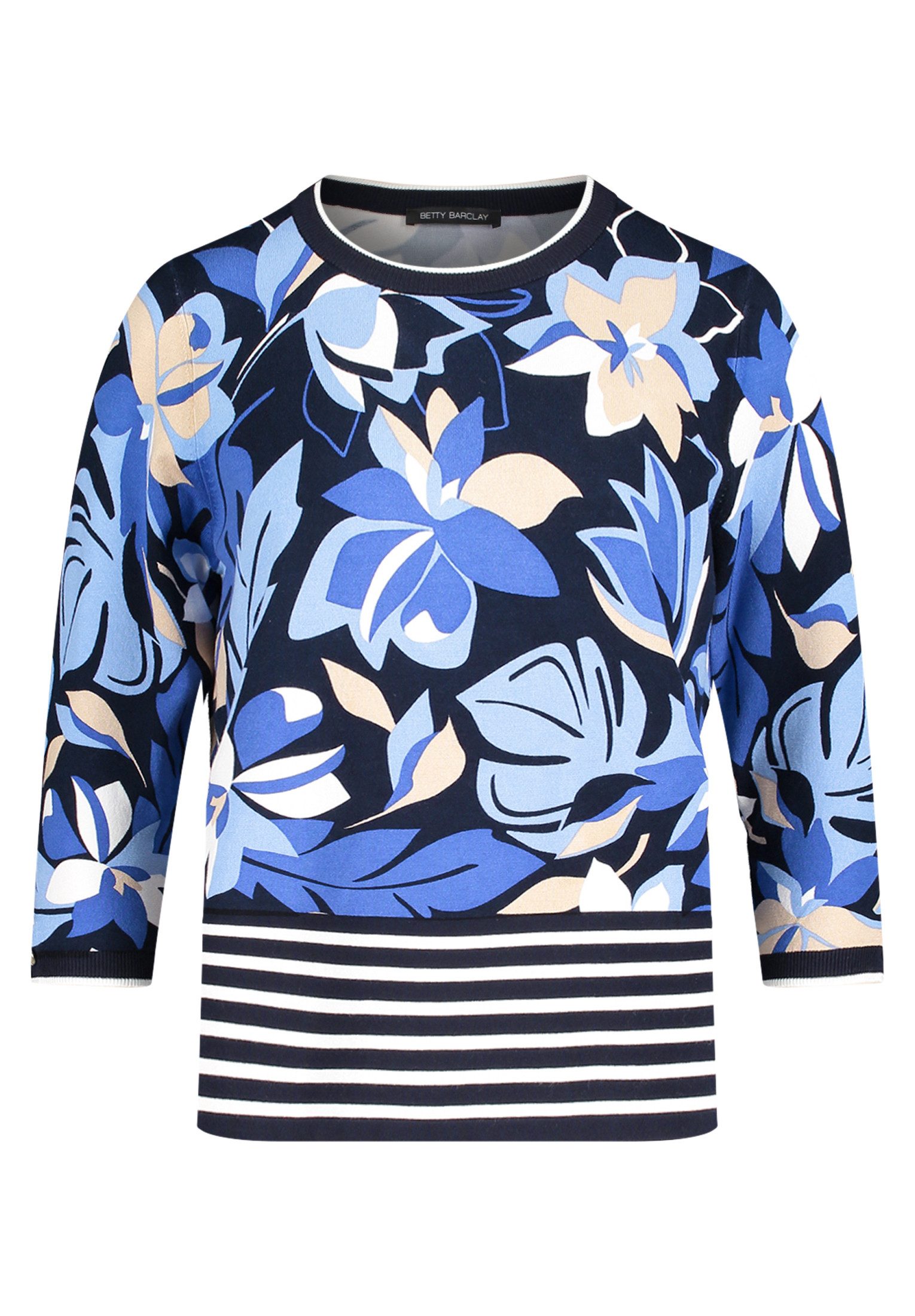 Betty Barclay Strickpullover Damen mit Blumenprint (1-tlg) günstig online kaufen